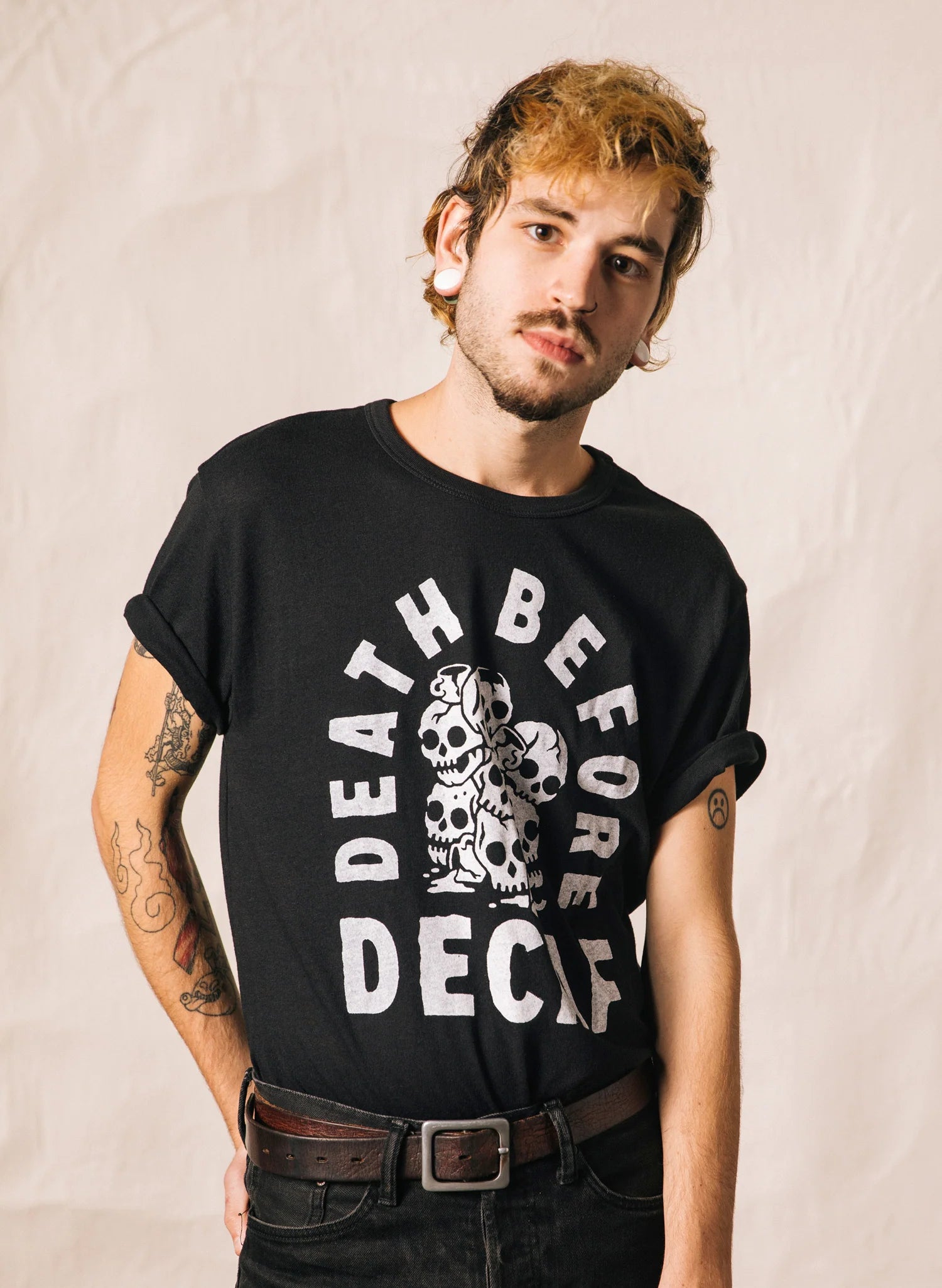 Death Before Decaf T Shirt