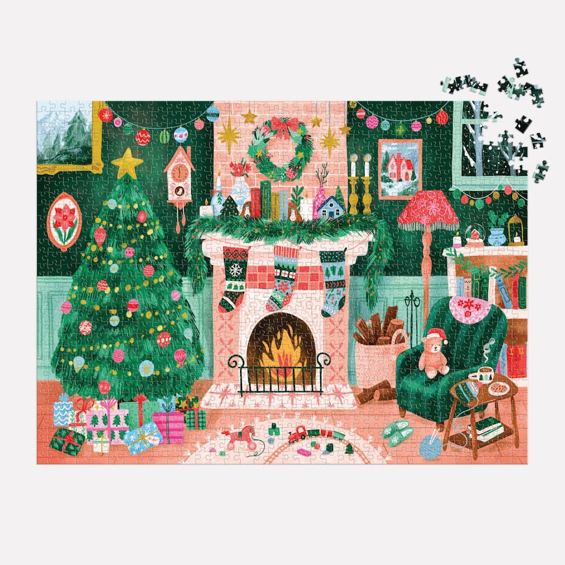 Cozy By The Fireplace 1000 Piece Puzzle