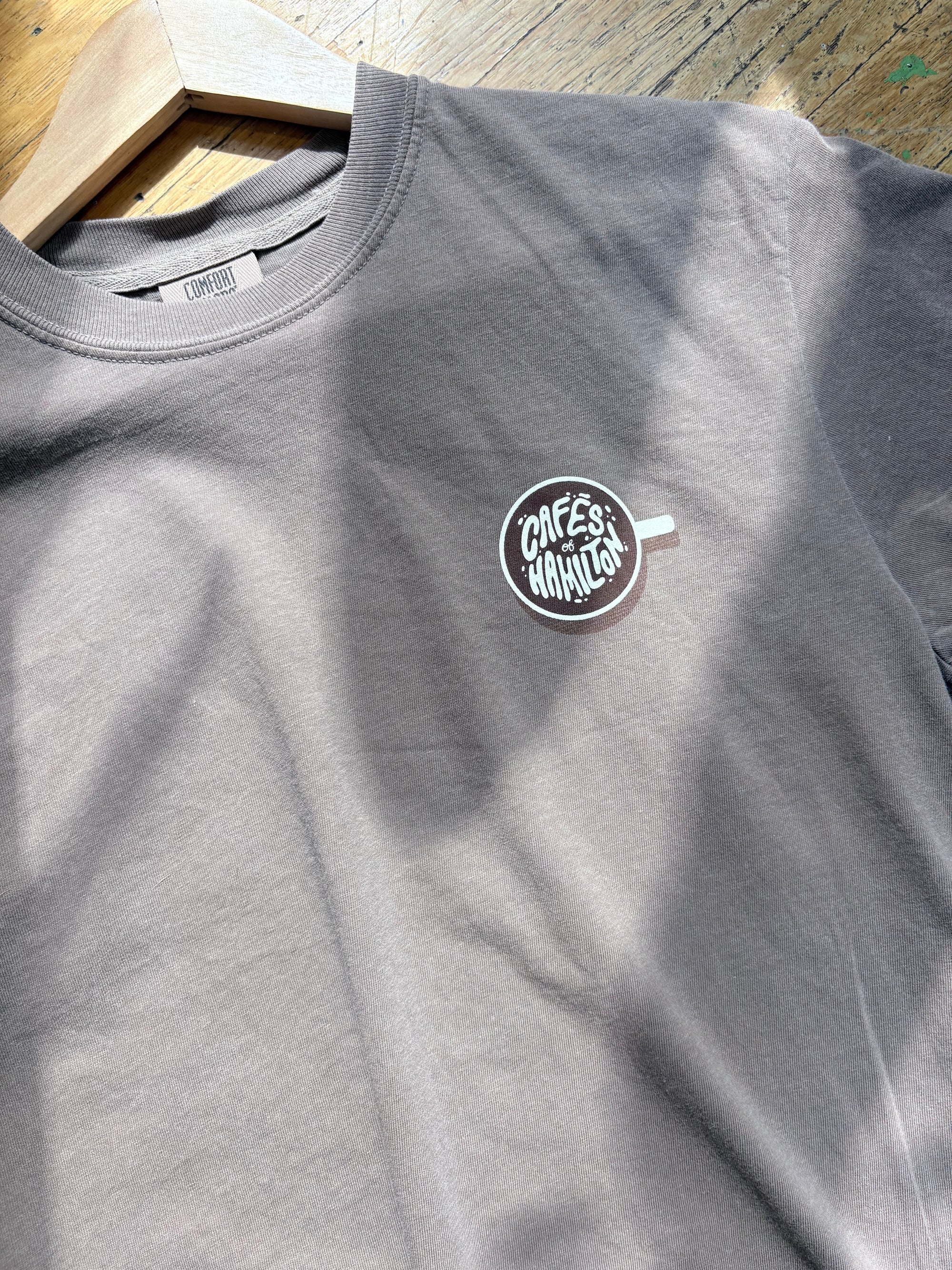 Cafés of Hamilton Tee — Supercrawl Pre-Order