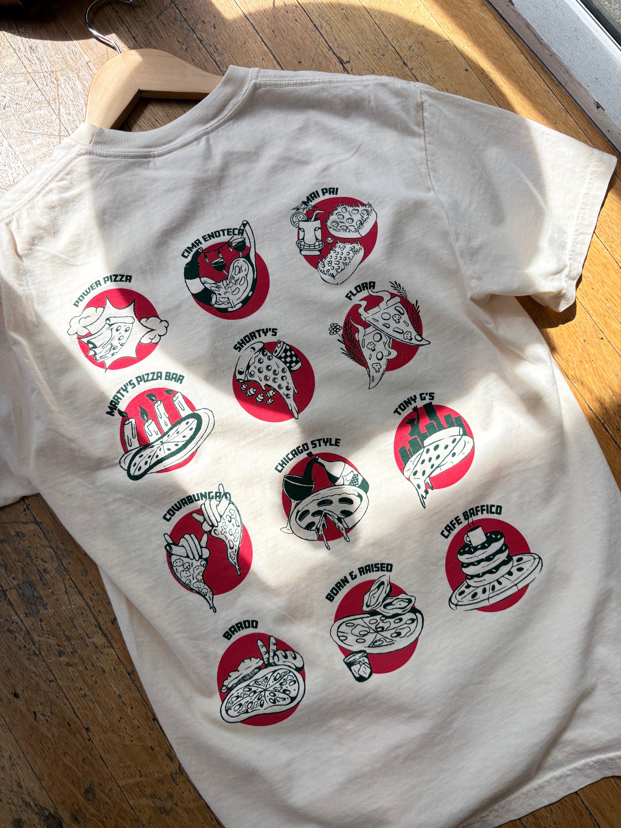 Pizzerias of Hamilton Tee — Supercrawl Pre-Order