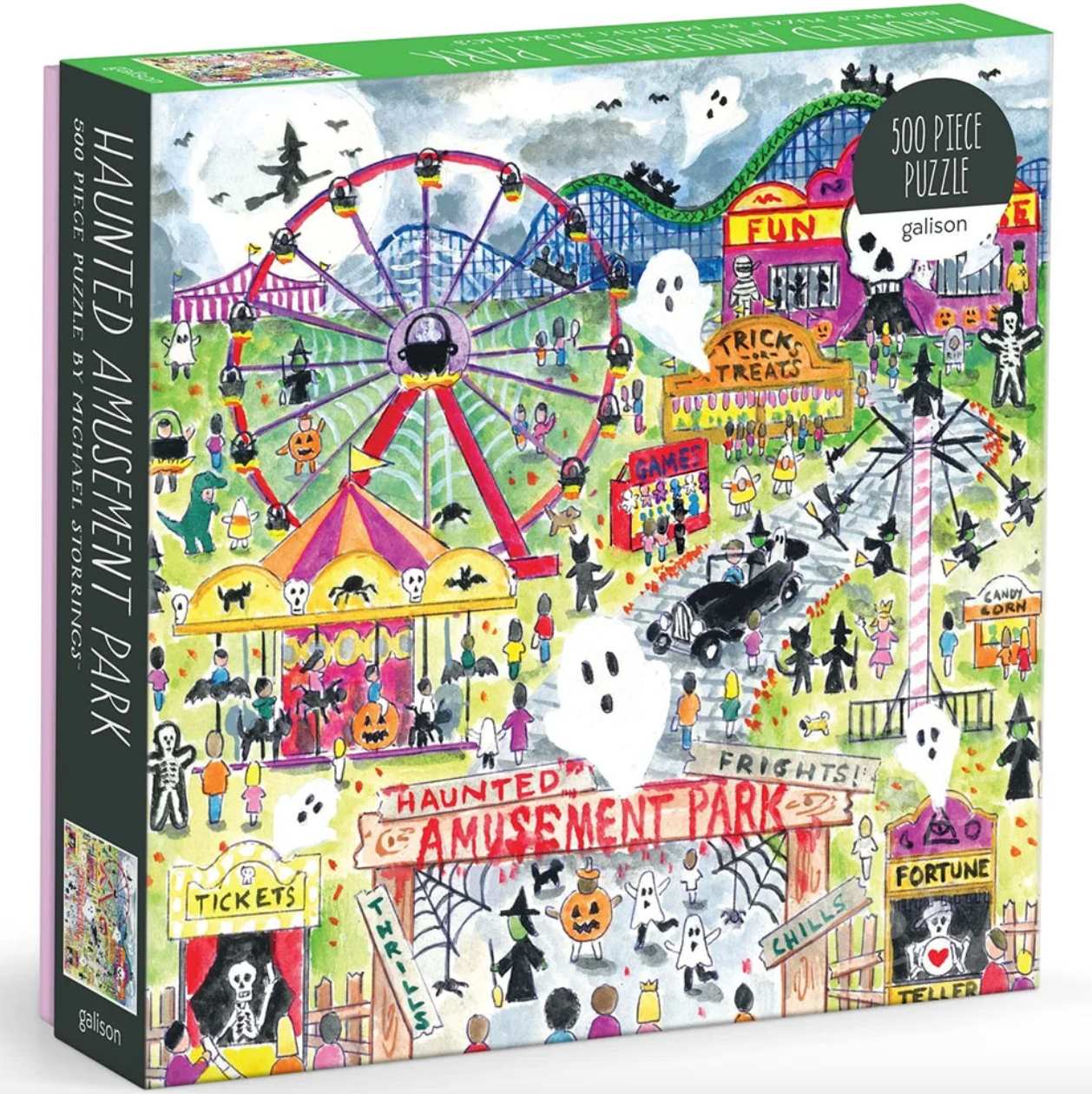 Michael Storrings Haunted Amusement Park 500 Piece Puzzle