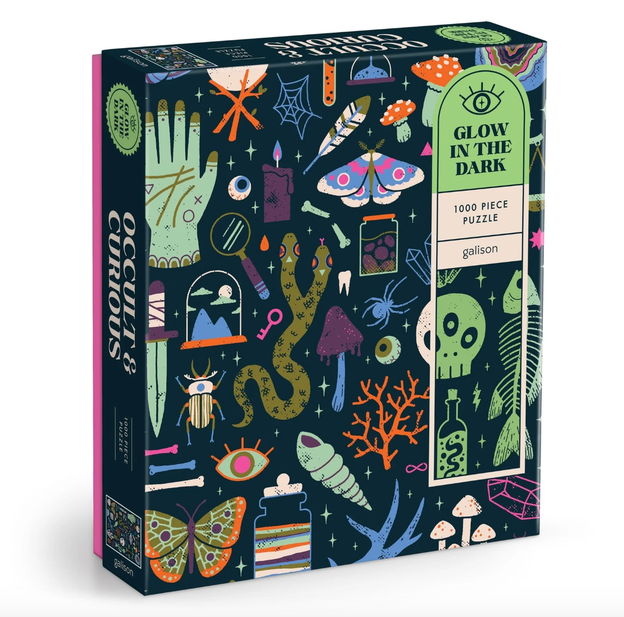 Occult & Curious Glow in th Dark 1000 Piece Puzzle