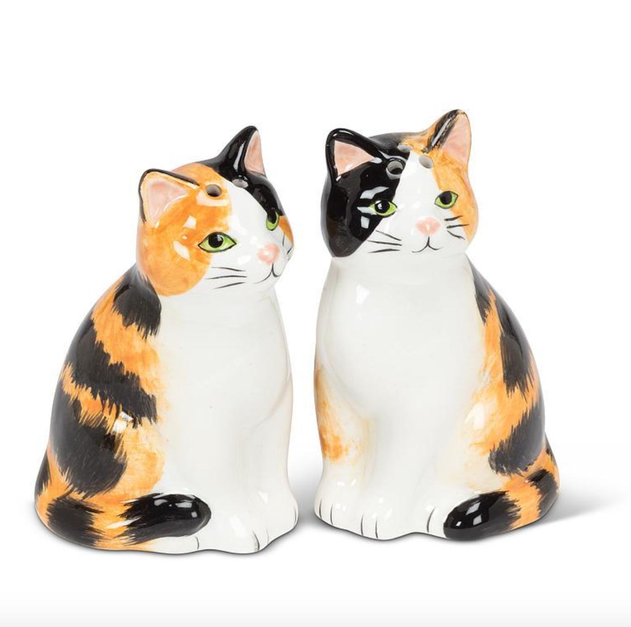 Sitting Tabby Cat Salt & Pepper Shakers