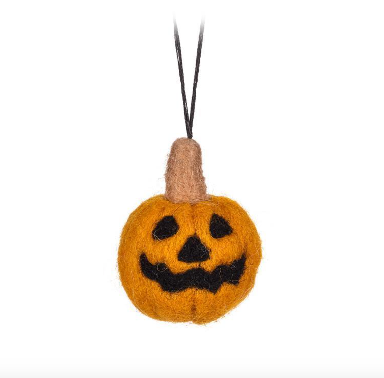 Mini Felt Pumpkin Ornament