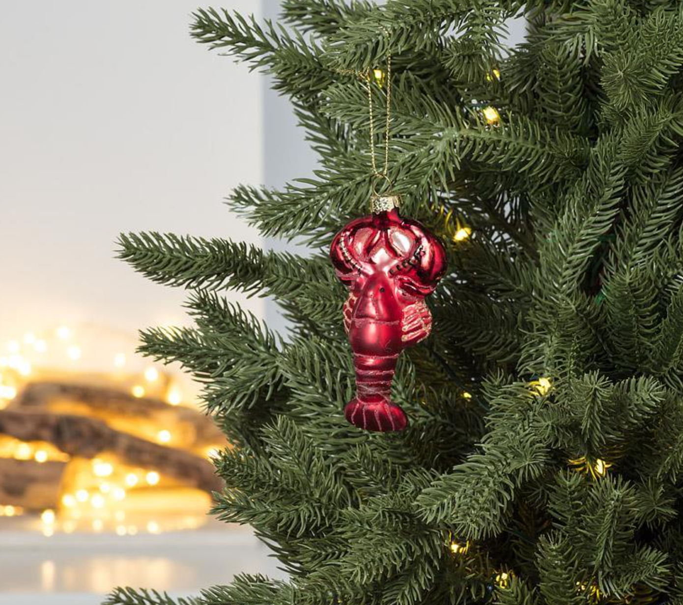 Lobster Glass Ornament