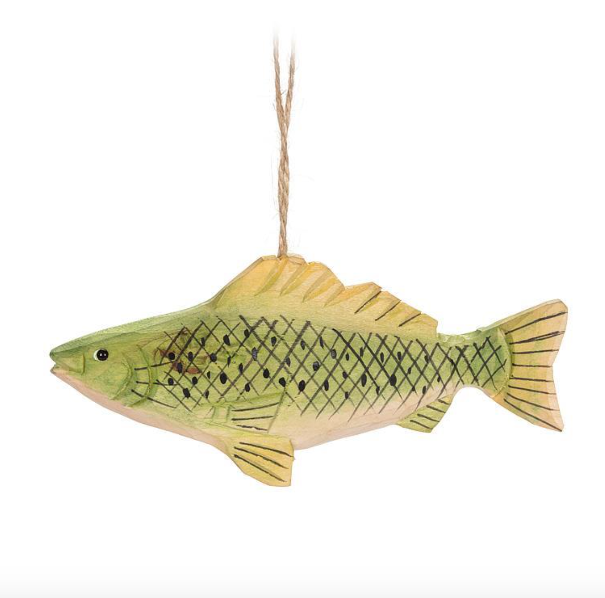 Trout Fish Wooden Carved Ornament