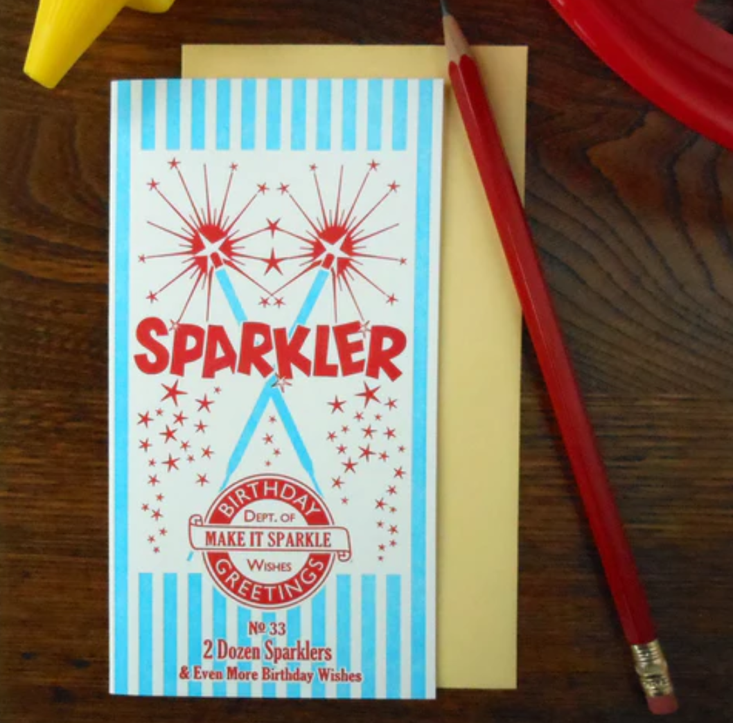 Birthday Sparkler Box Card
