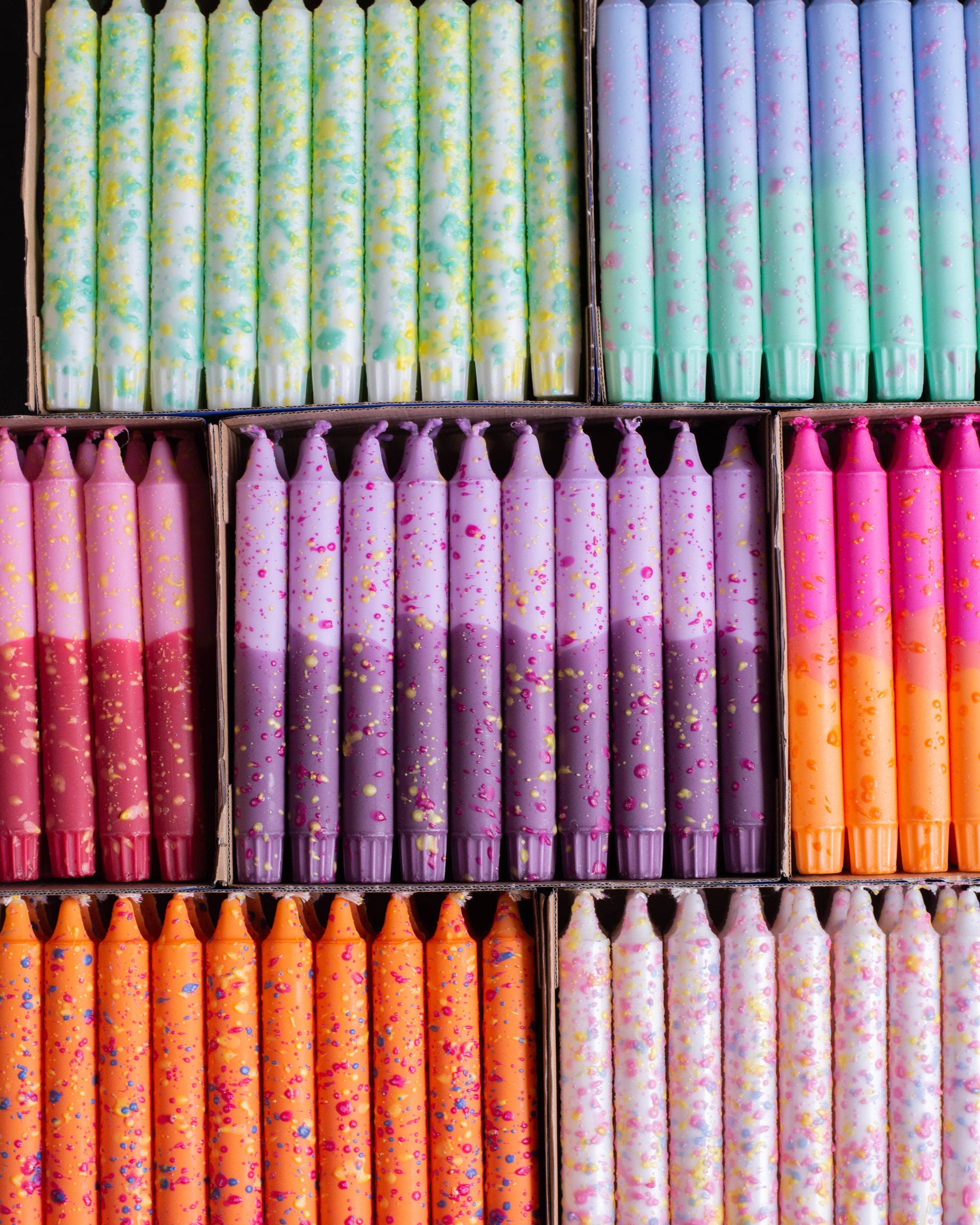 Taper candles- Summer vibes / Lavender Confetti