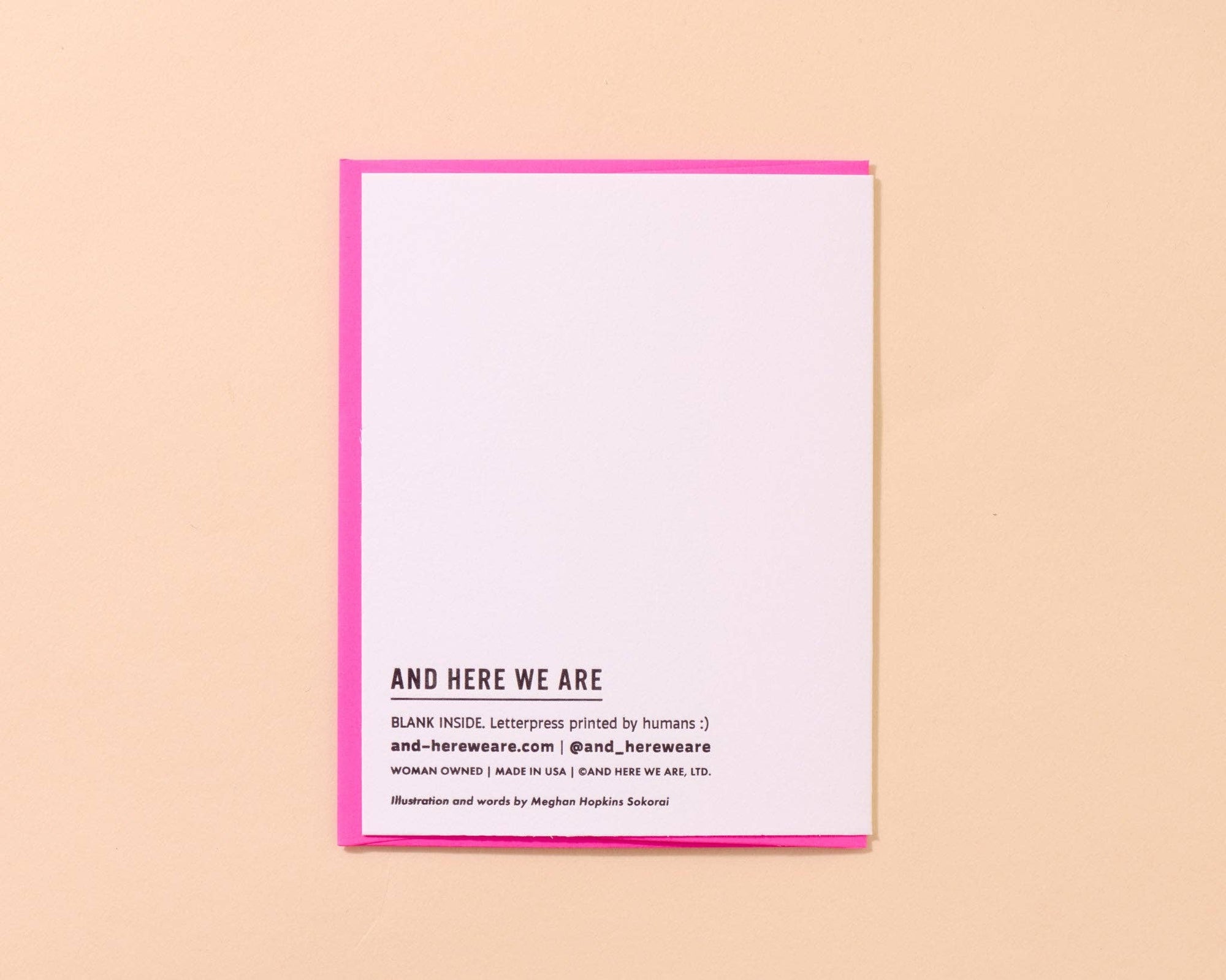 Letterpress Birthday Card—Little Stinker (Skunk, Kids, Cute)