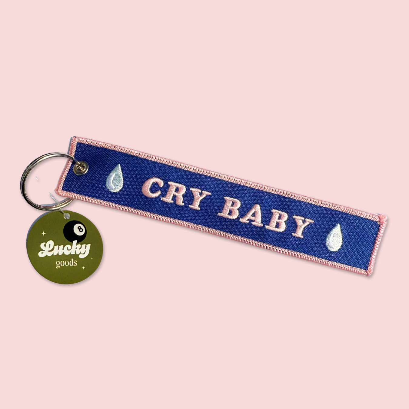 Cry Baby Embroidered Keychain