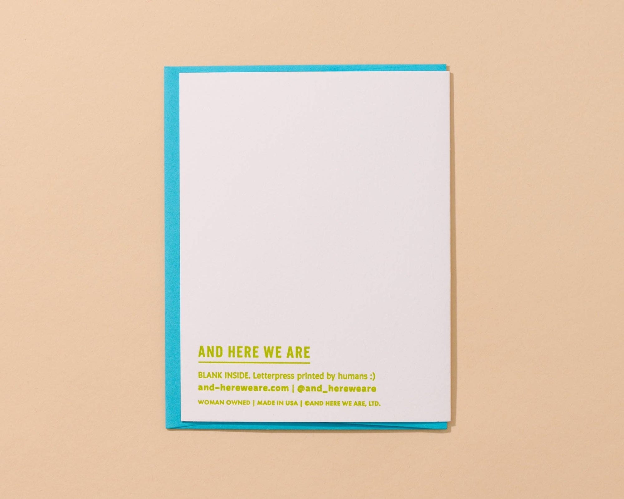 Plant Lady Letterpress Birthday Card