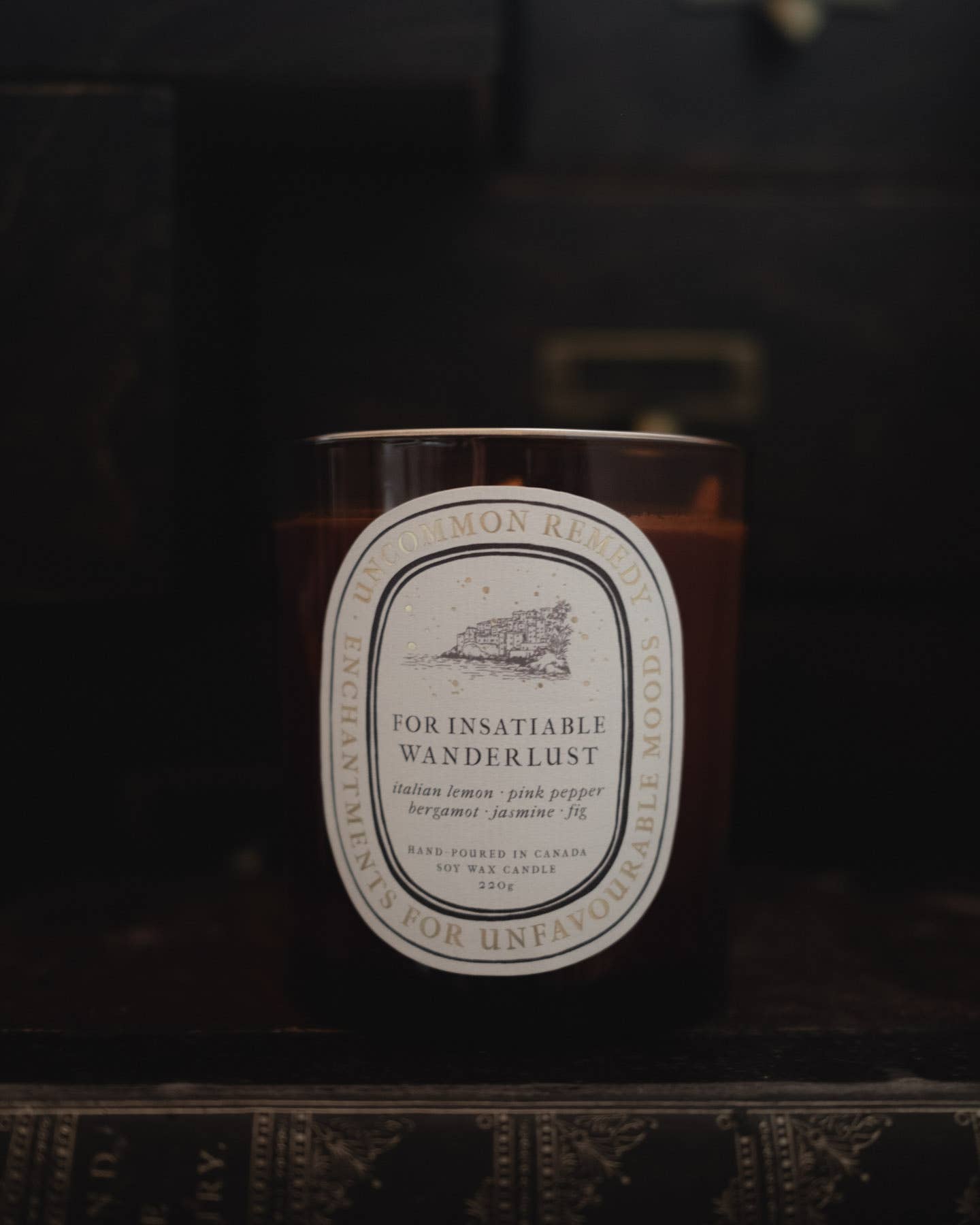 For Insatiable Wanderlust, 220g Soy Wax Candle