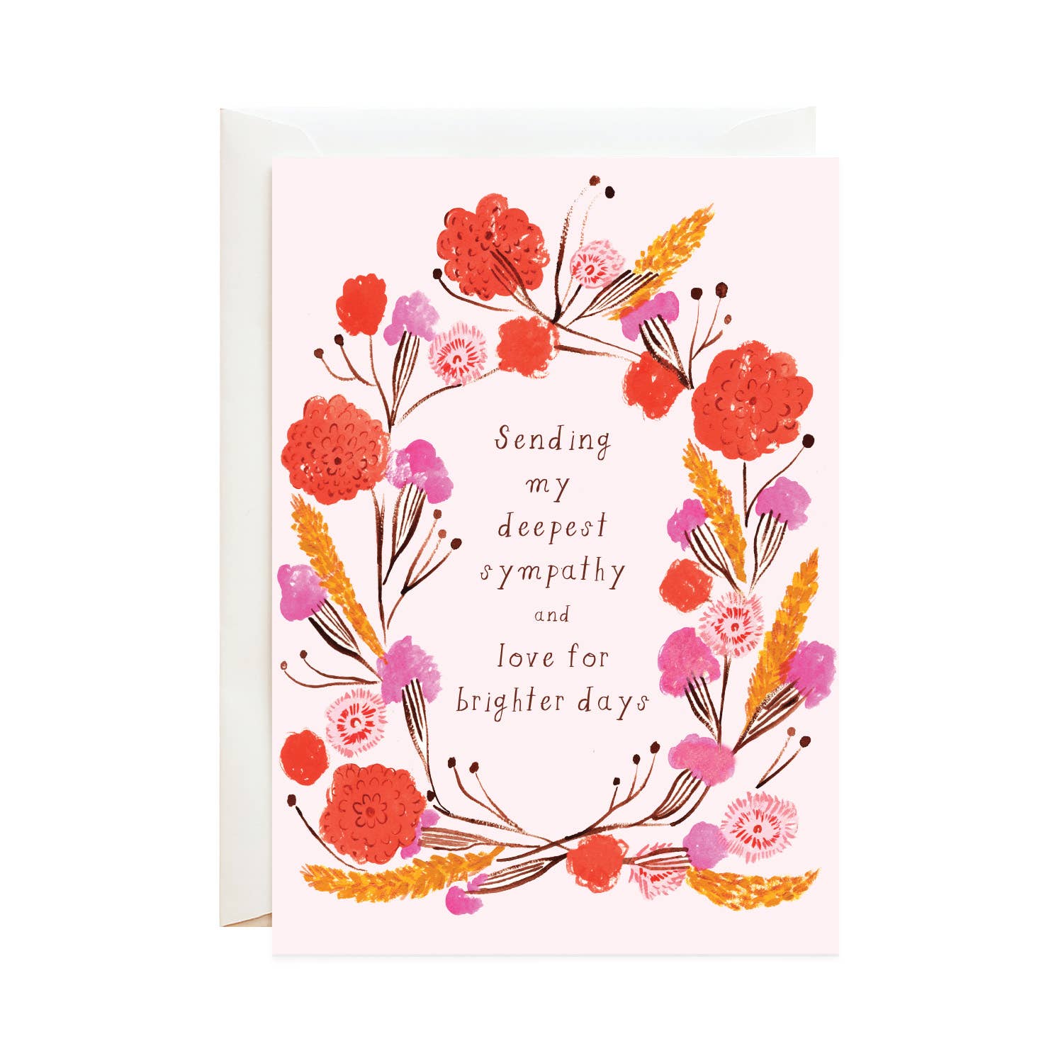 Sending my Deepest Sympathy and Love for Brighter Days - Greeting Card