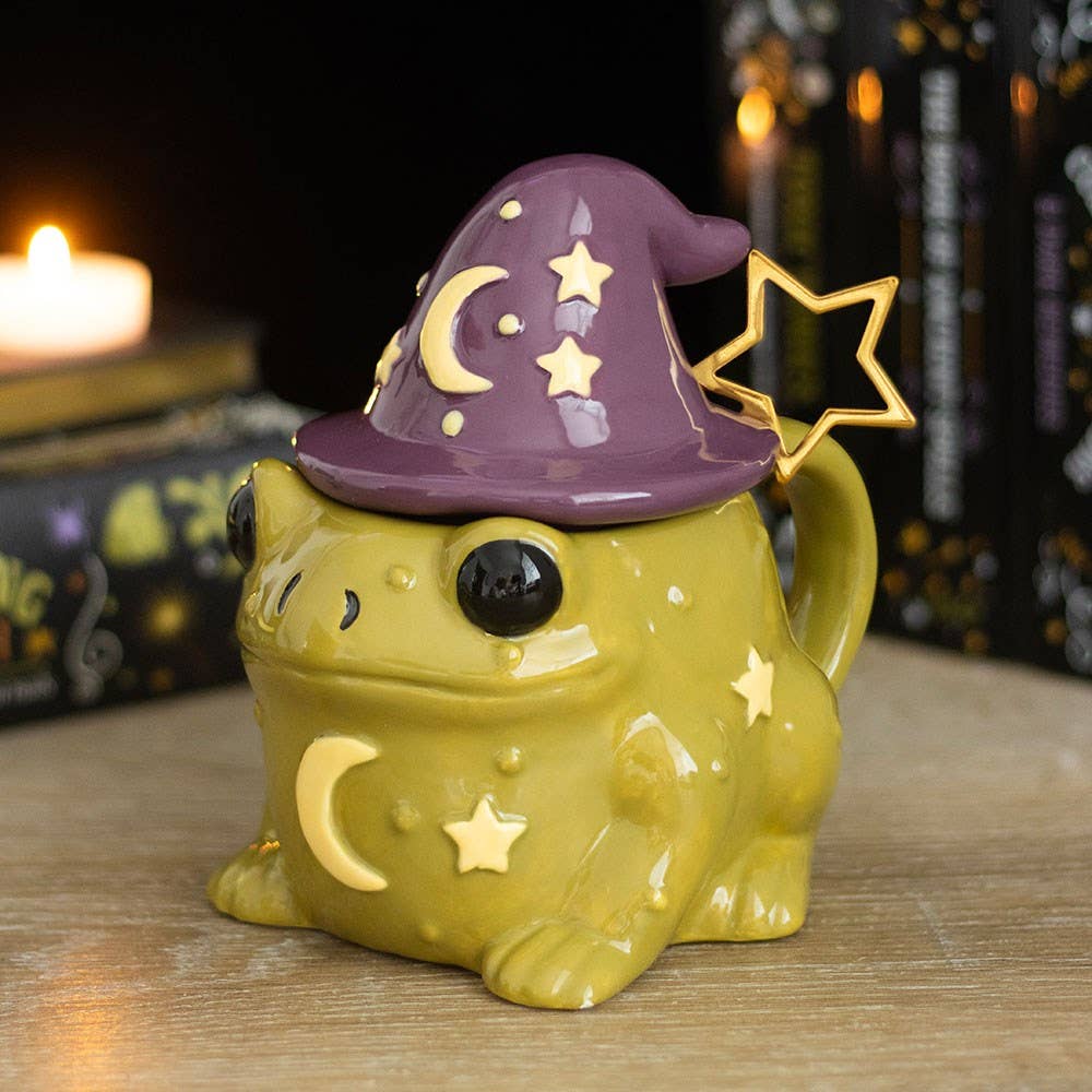 Magic Frog // Toad Shaped Halloween Mug with Spoon