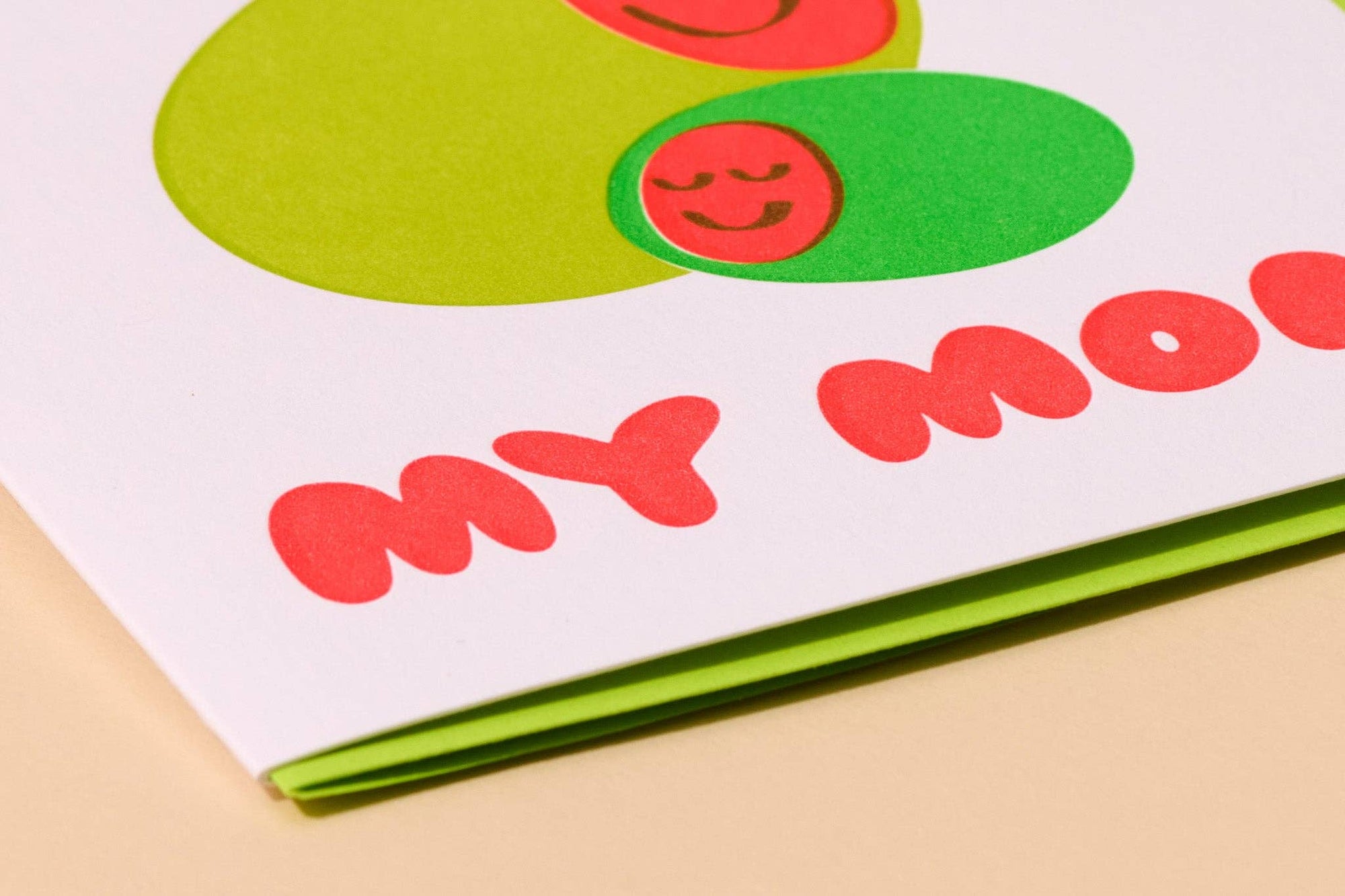 Modern Letterpress Mother's Day Greeting Card — Olive My Mom