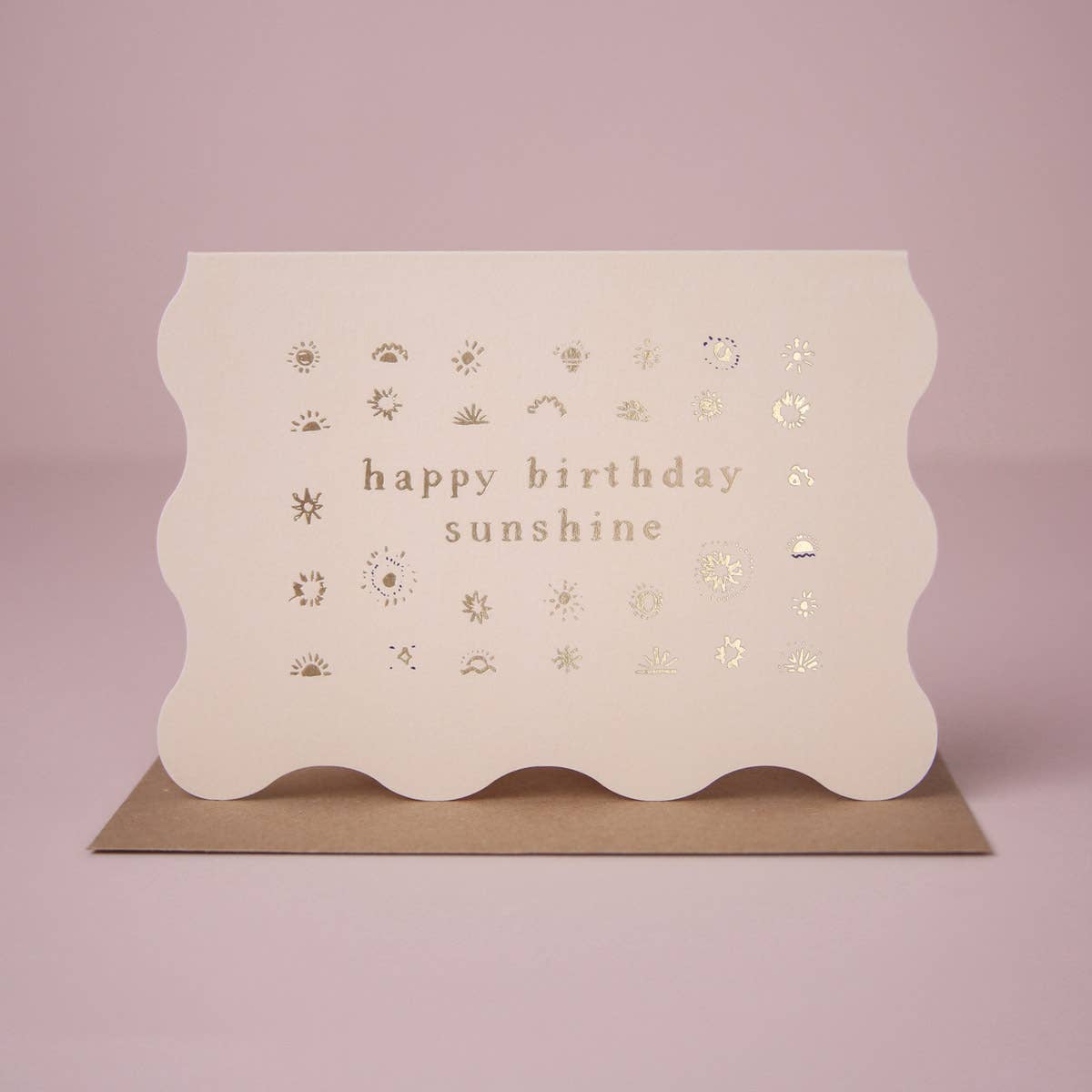 Sunshine Birthday Card | Luxe Gold Foil | Birthday Cards