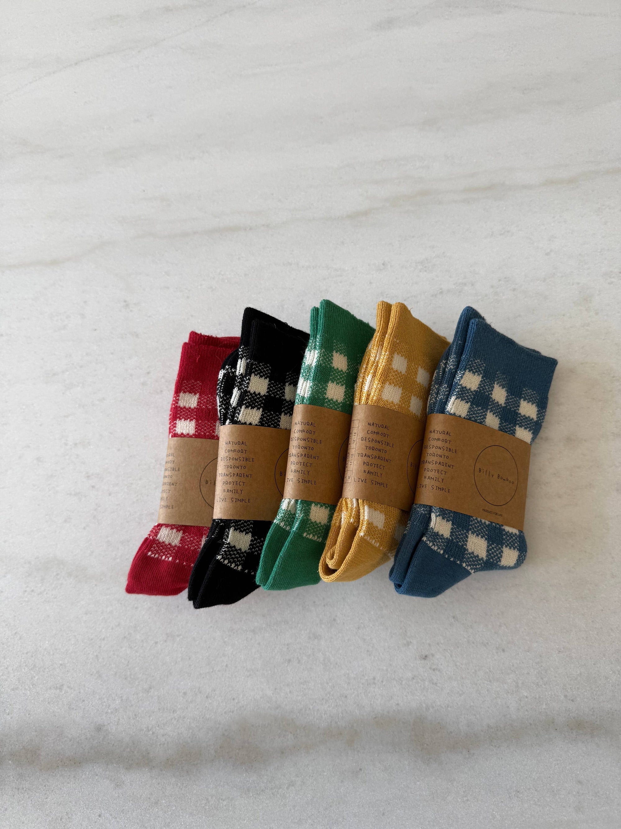 COLOR GINGHAM SOCKS