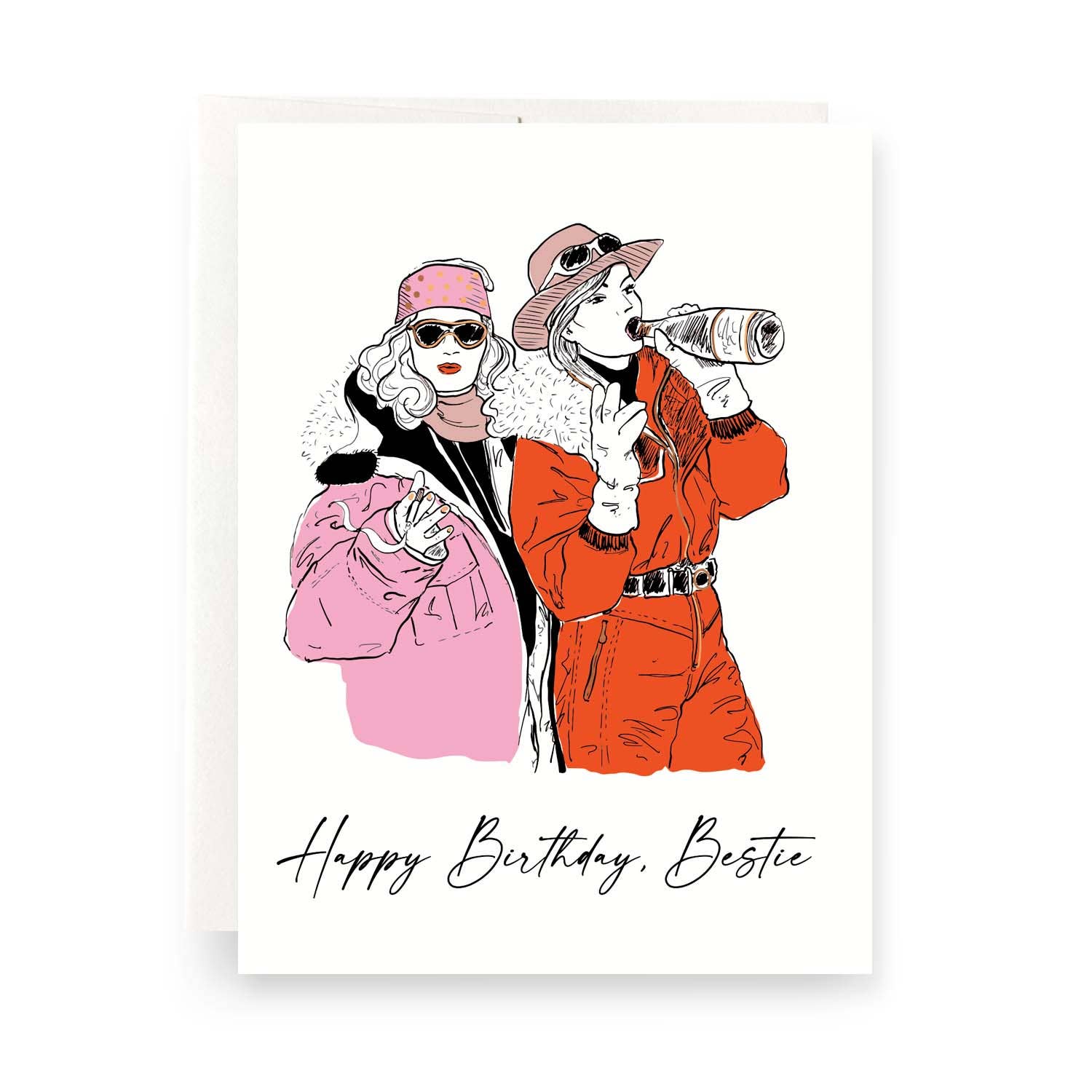 Besties Birthday Greeting Card