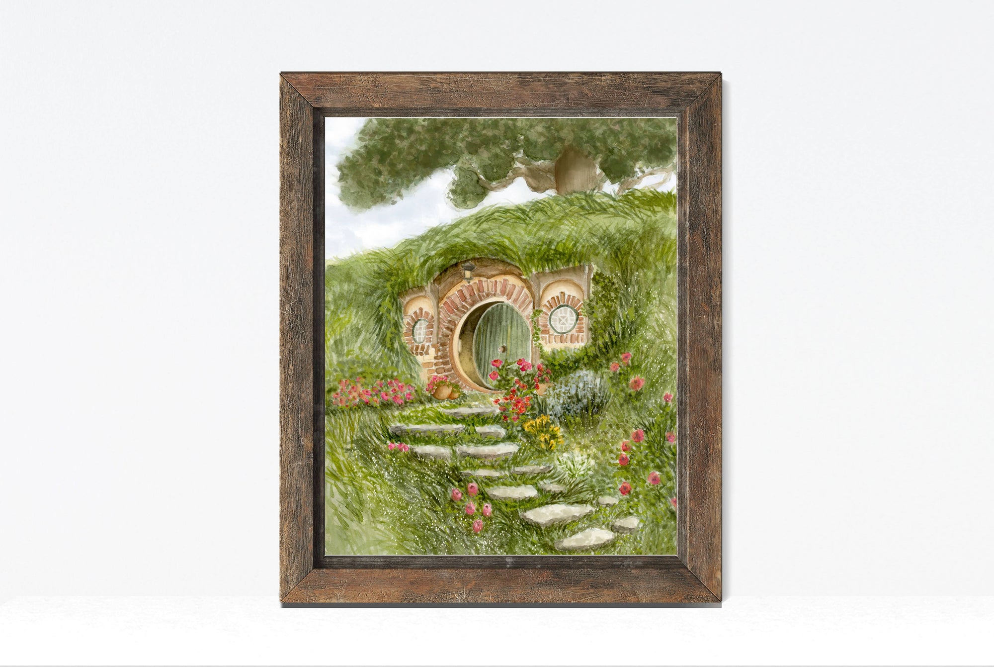 Bag End Print. Literary Locations. Shire