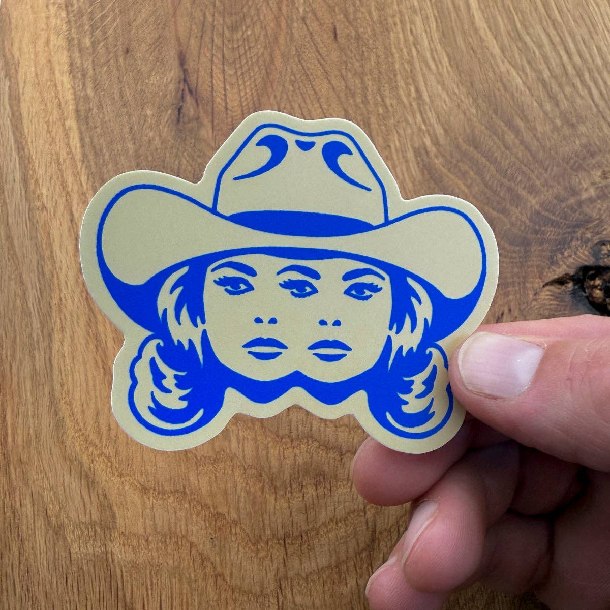 Double Vision Cowgirl 3 Inch Matte Vinyl Sticker
