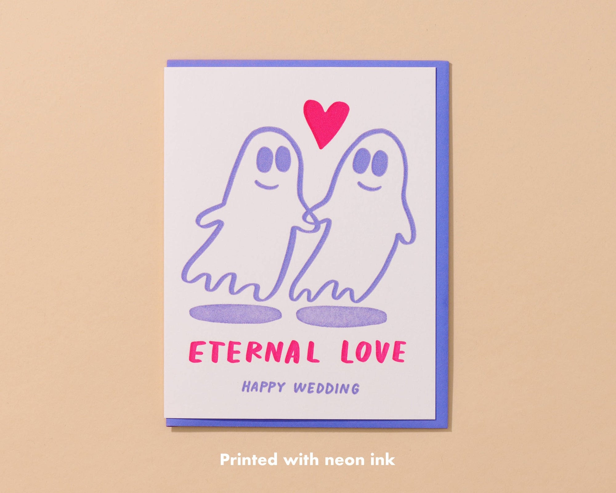Eternal Love Letterpress Wedding Card- Made in USA