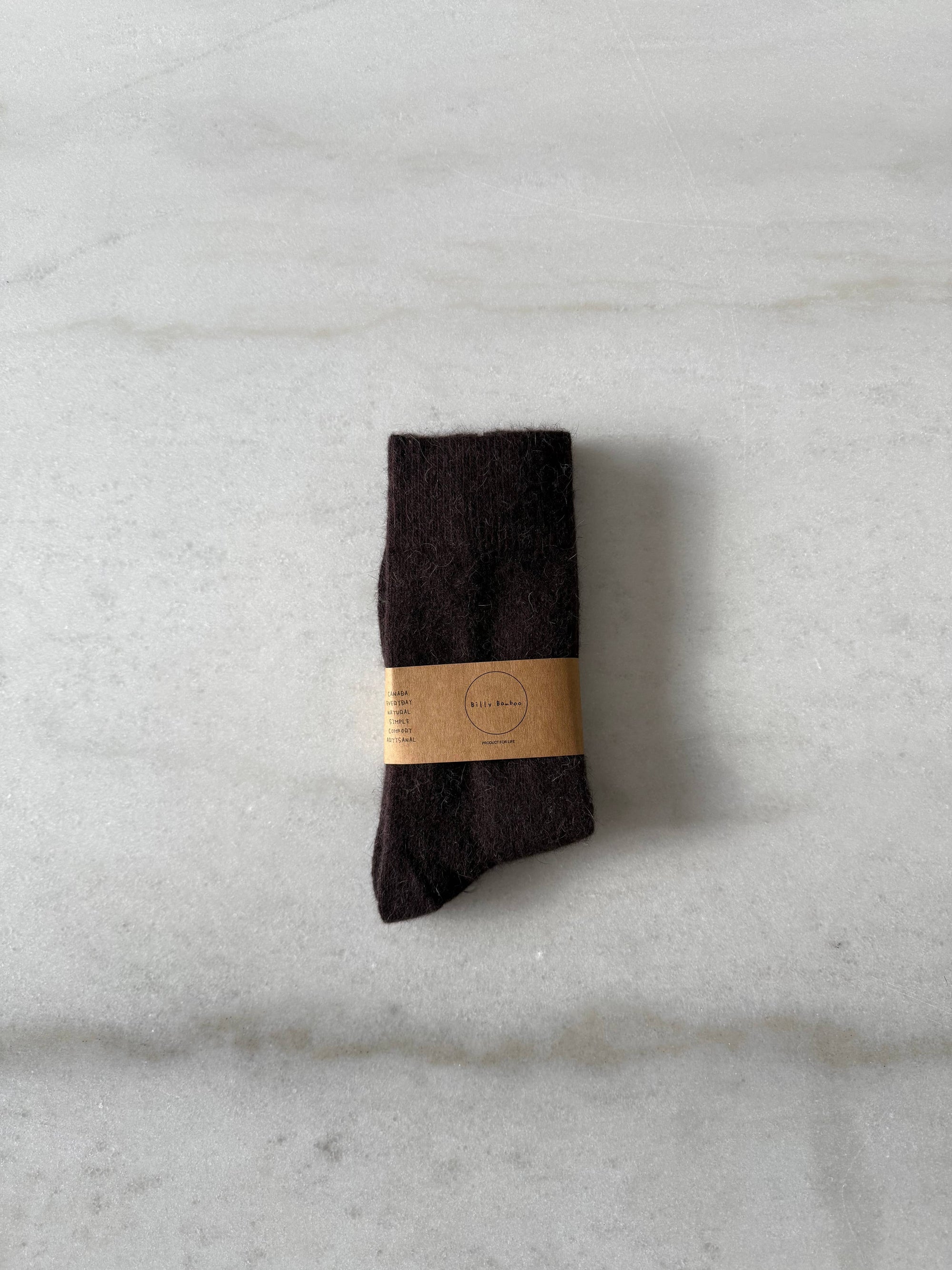 FLUFFY ANGORA SOCKS - crystal bright