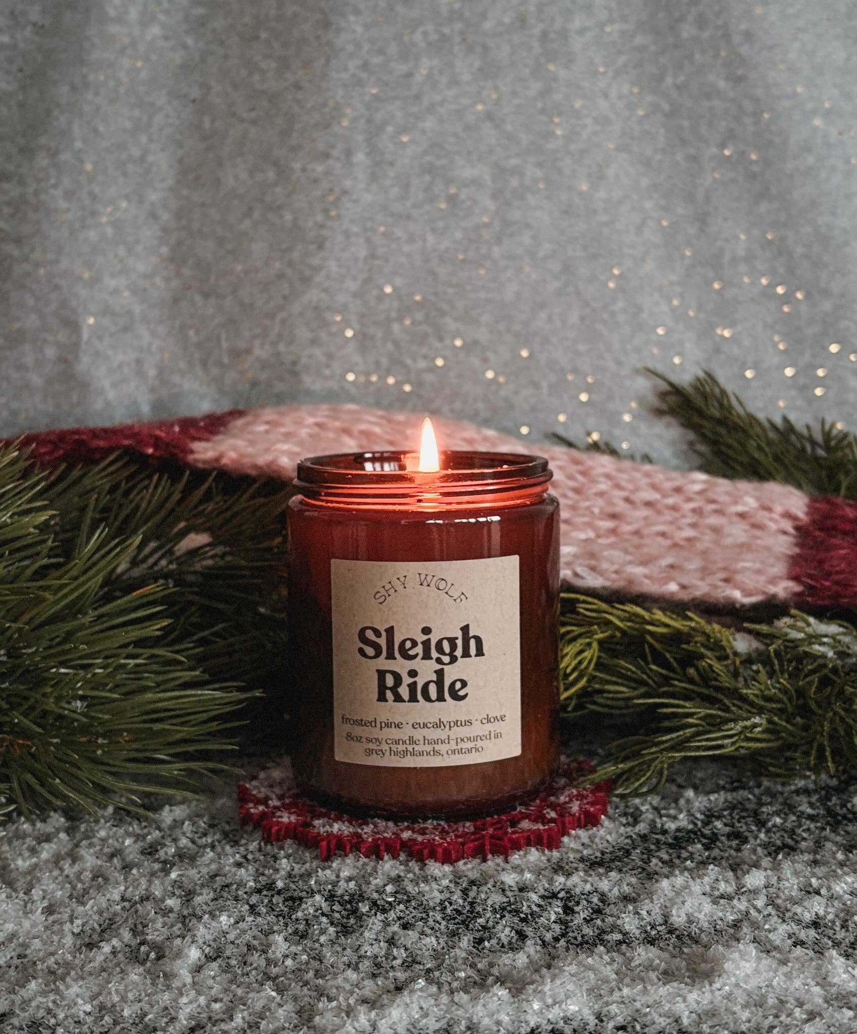 Sleigh Ride - Winter Solstice, Christmas Candle, Pine Clove