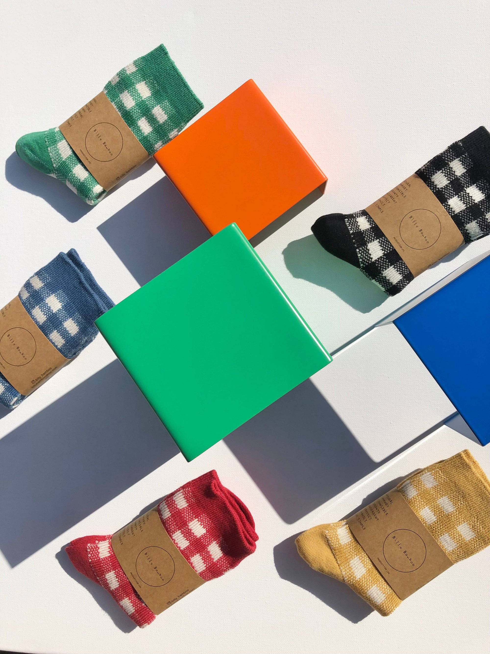 COLOR GINGHAM SOCKS