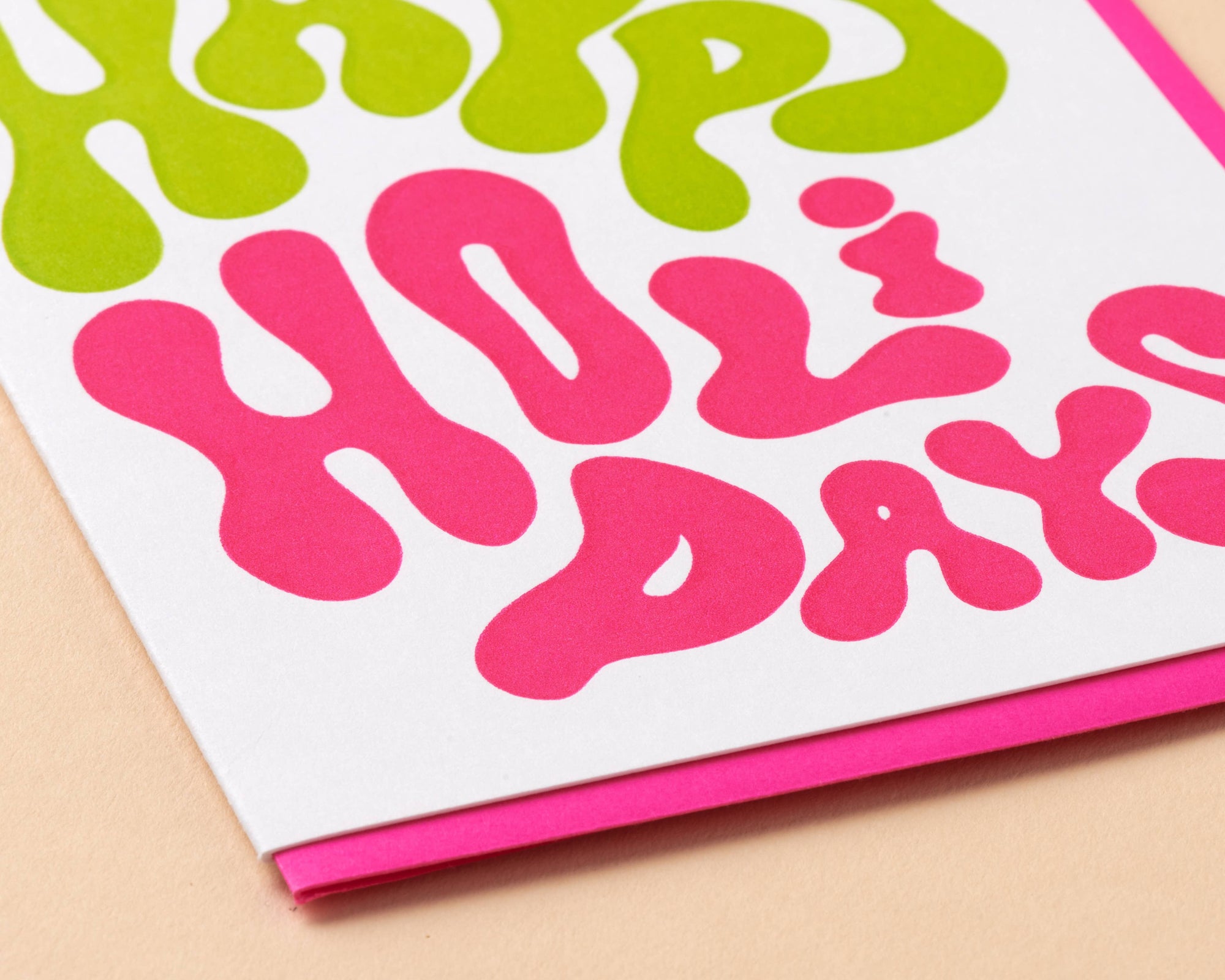 Bubble Happy Holidays Letterpress Greeting Card