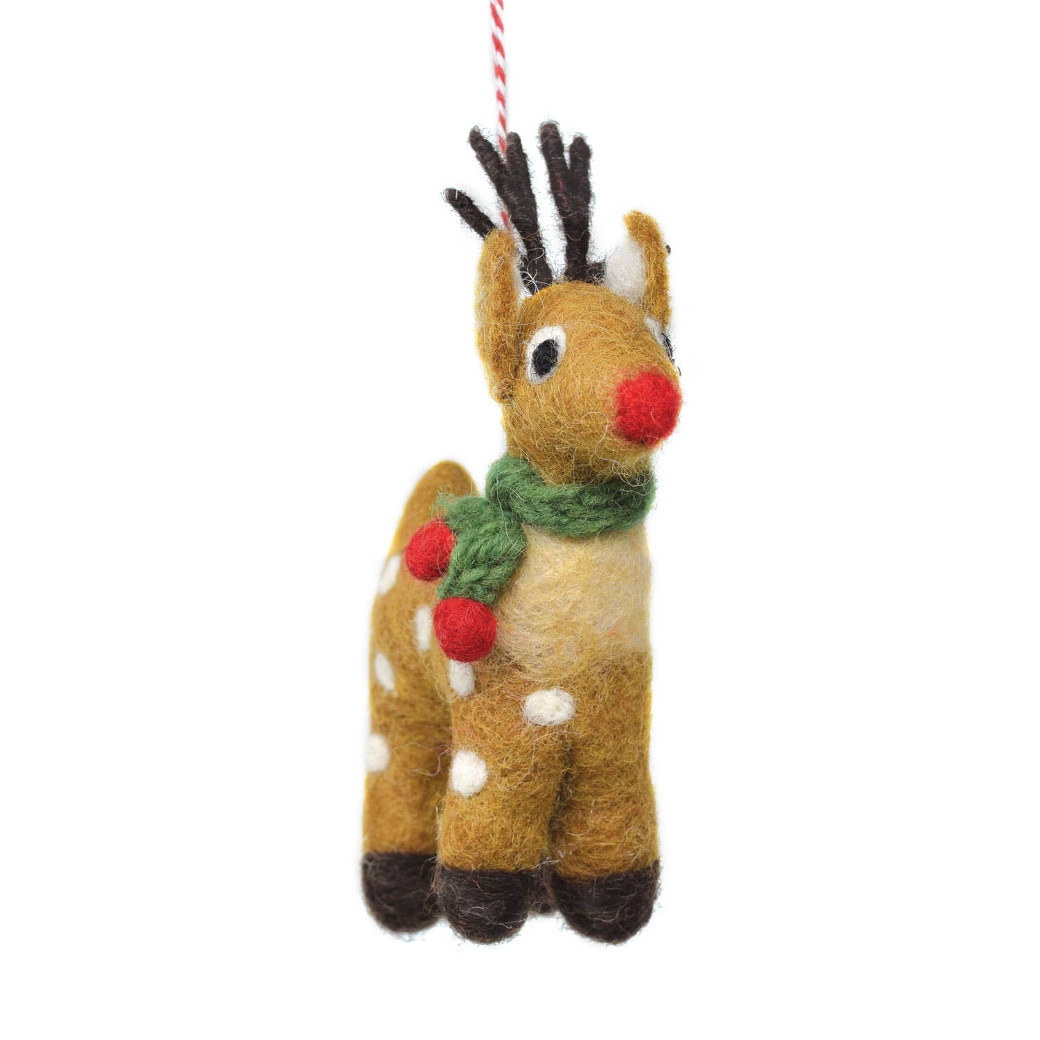 Felt Rudolf Reindeer Christmas Ornament