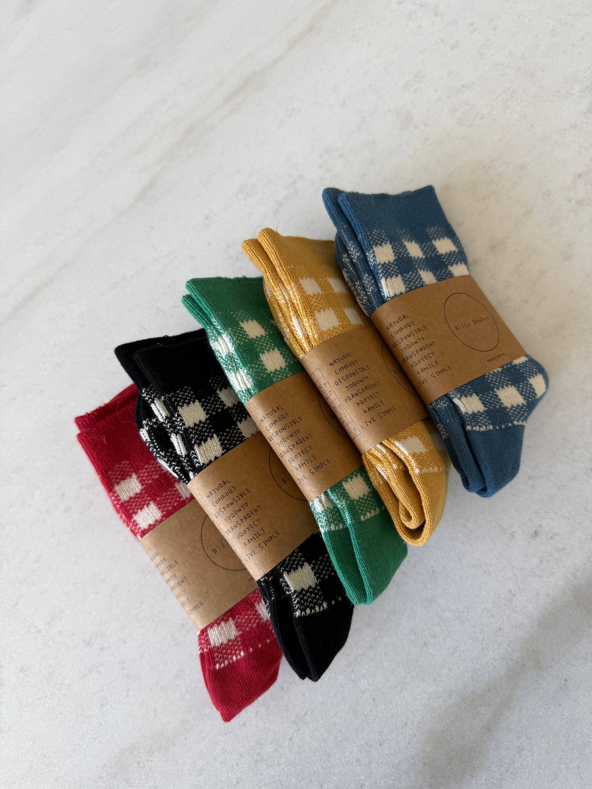 COLOR GINGHAM SOCKS