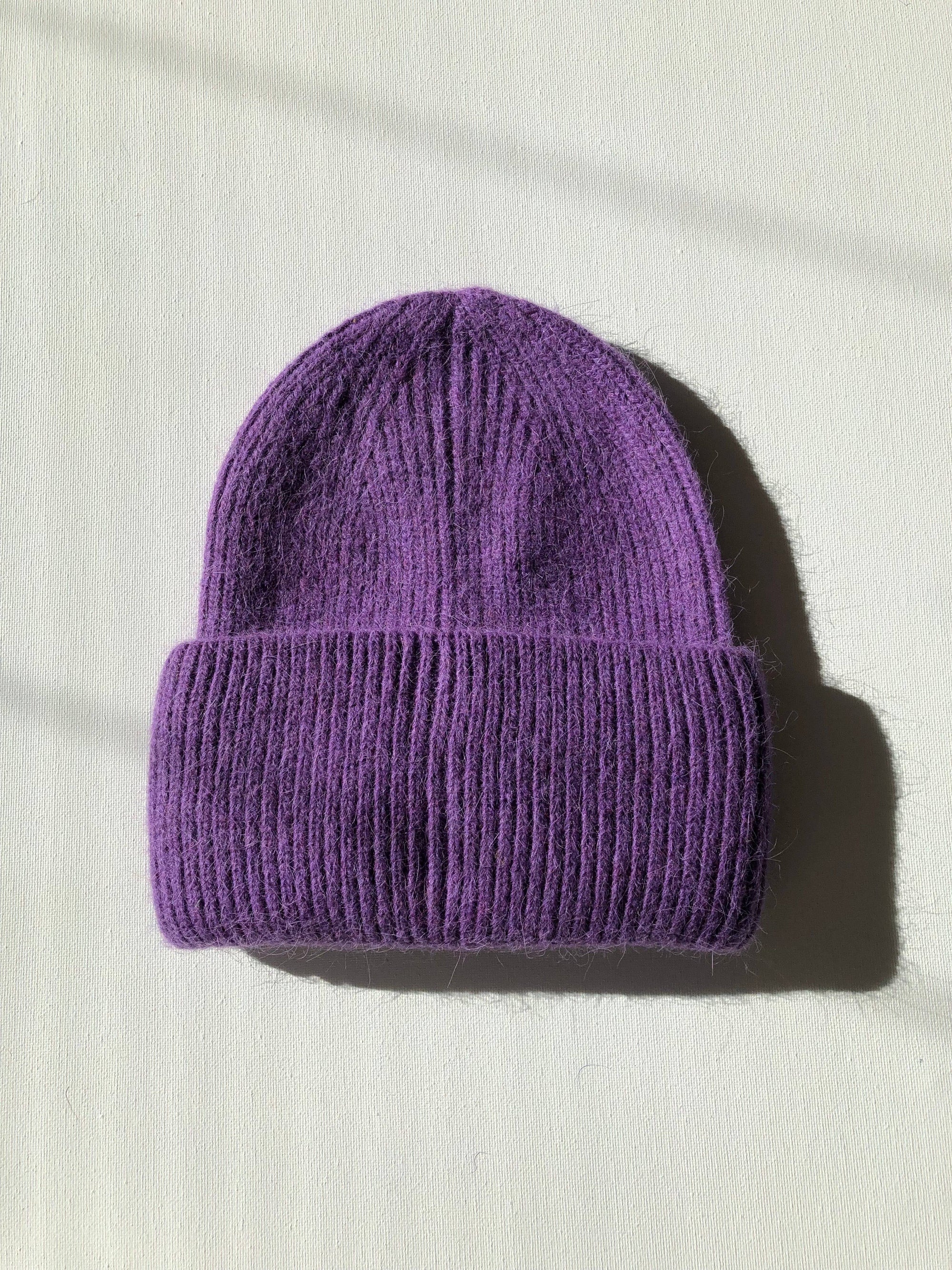 ROYAL ANGORA WOOL BEANIE - crystal brights