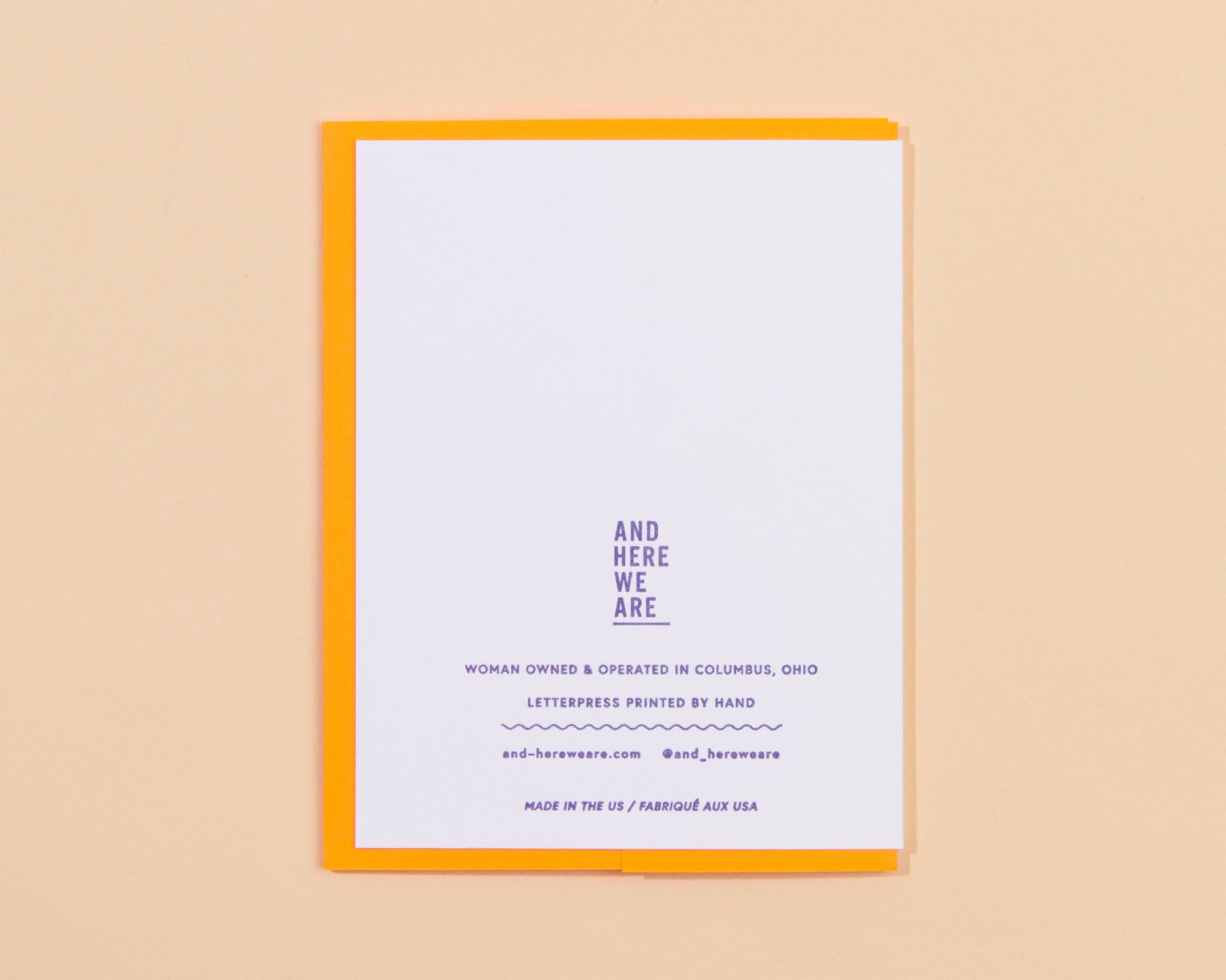 Outer Space I Love You Letterpress Greeting Card- Made in USA