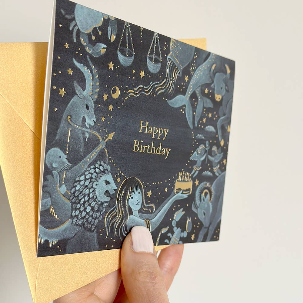 Zodiac Birthday Greeting Card