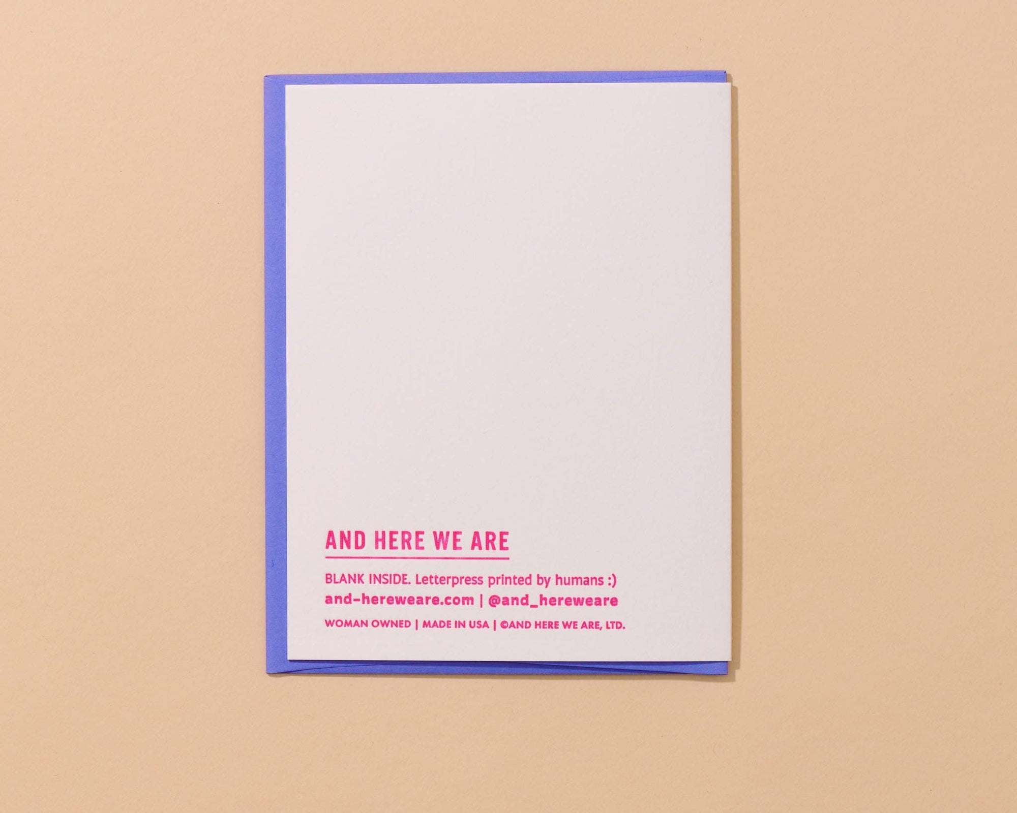Eternal Love Letterpress Wedding Card- Made in USA