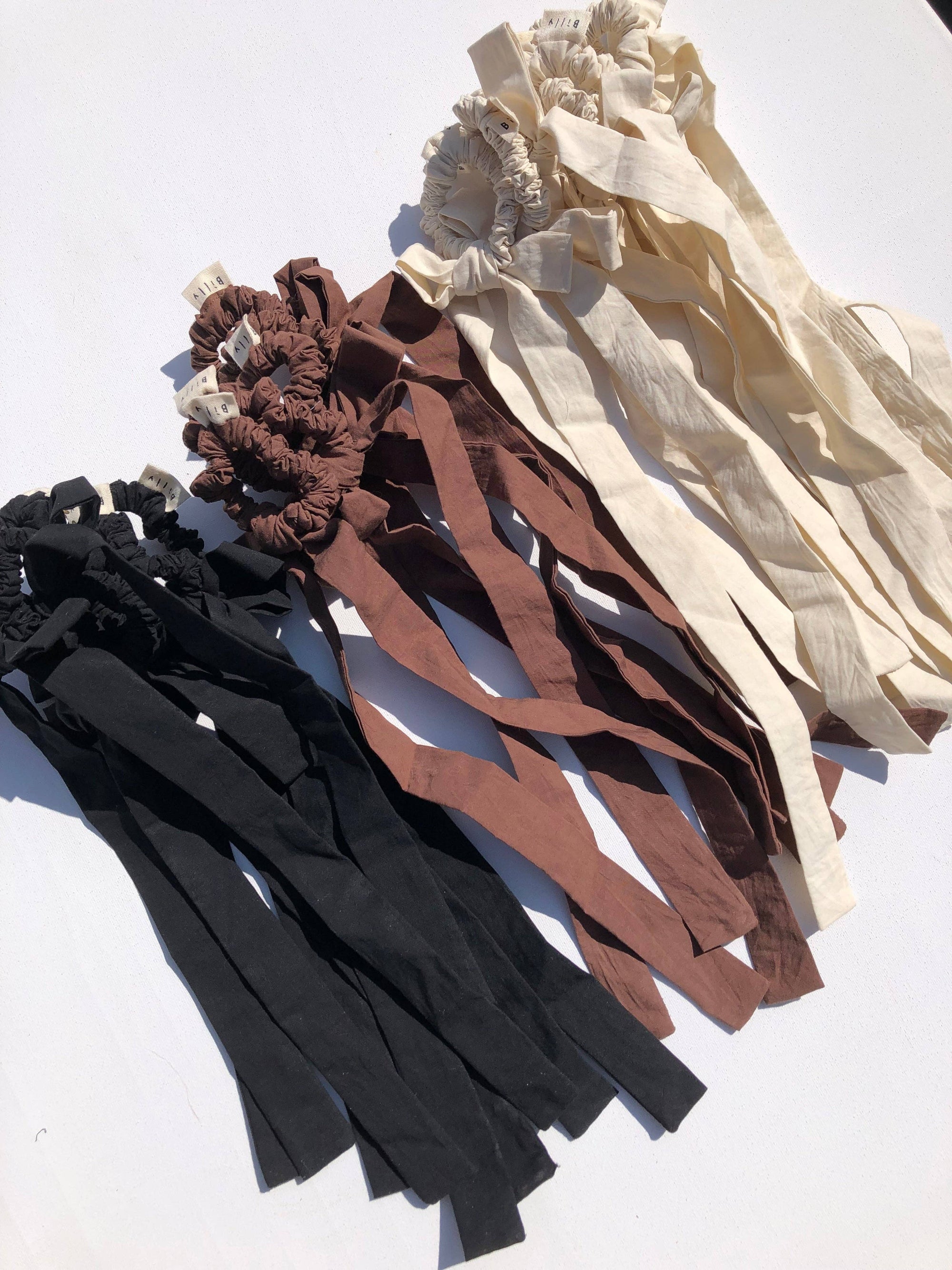 Cotton Poplin Bow Scrunchies