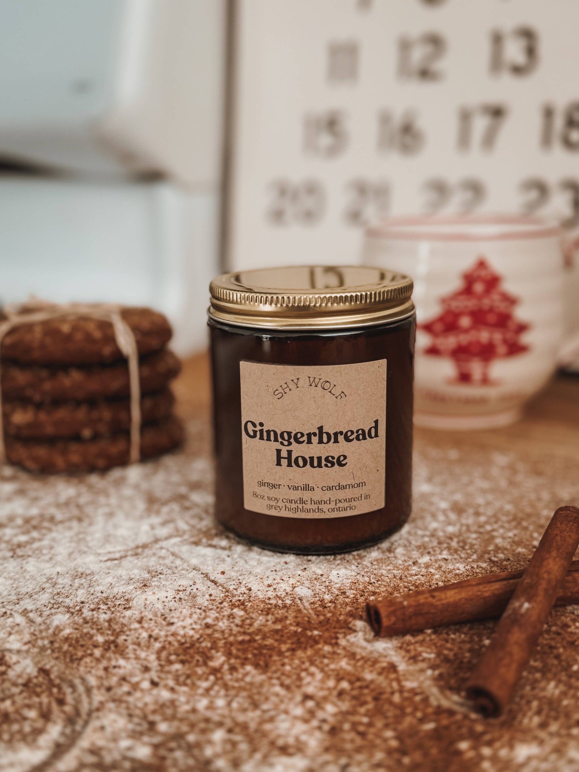 Gingerbread House - Christmas Candle Holiday Decor