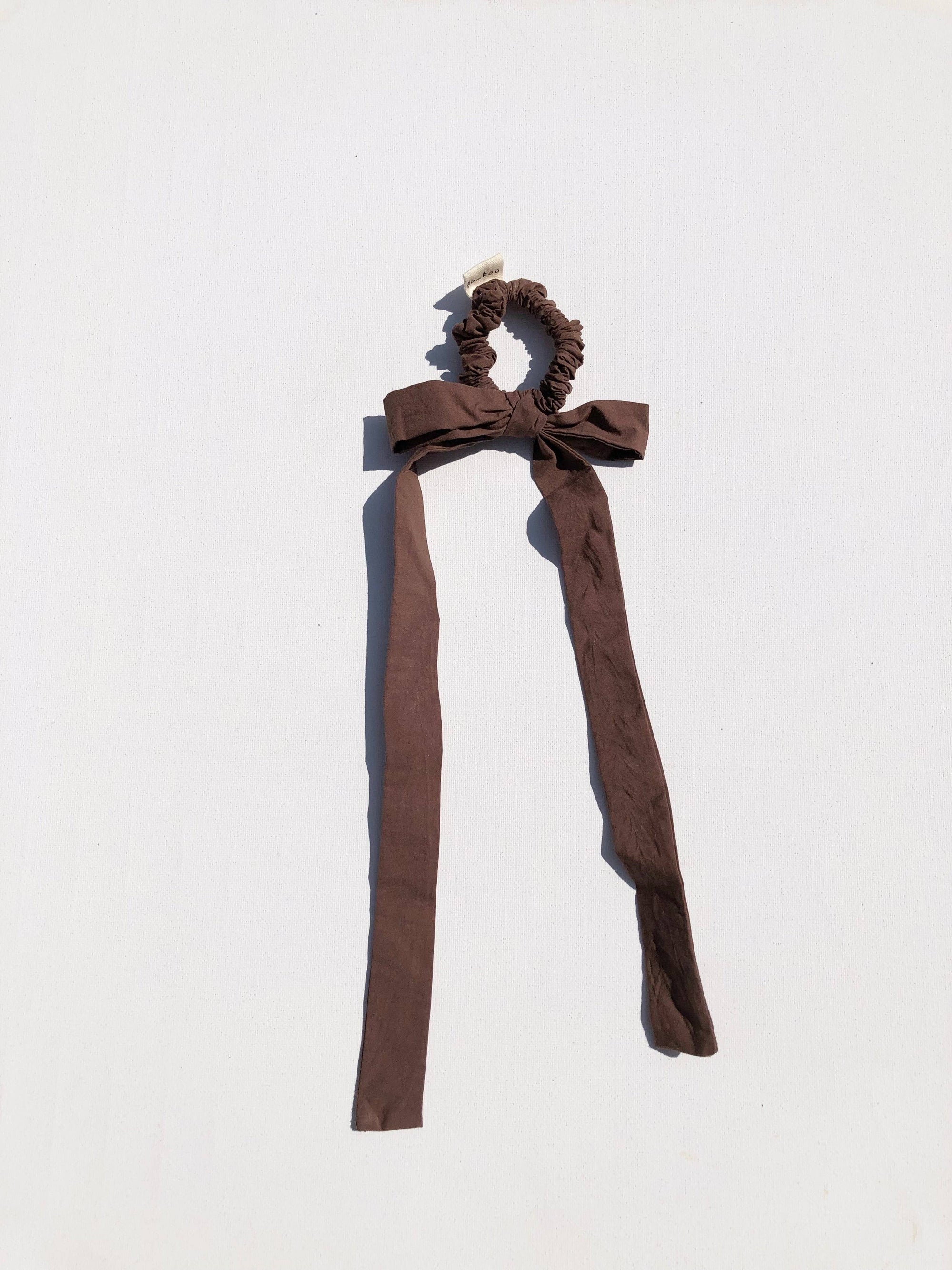 Cotton Poplin Bow Scrunchies