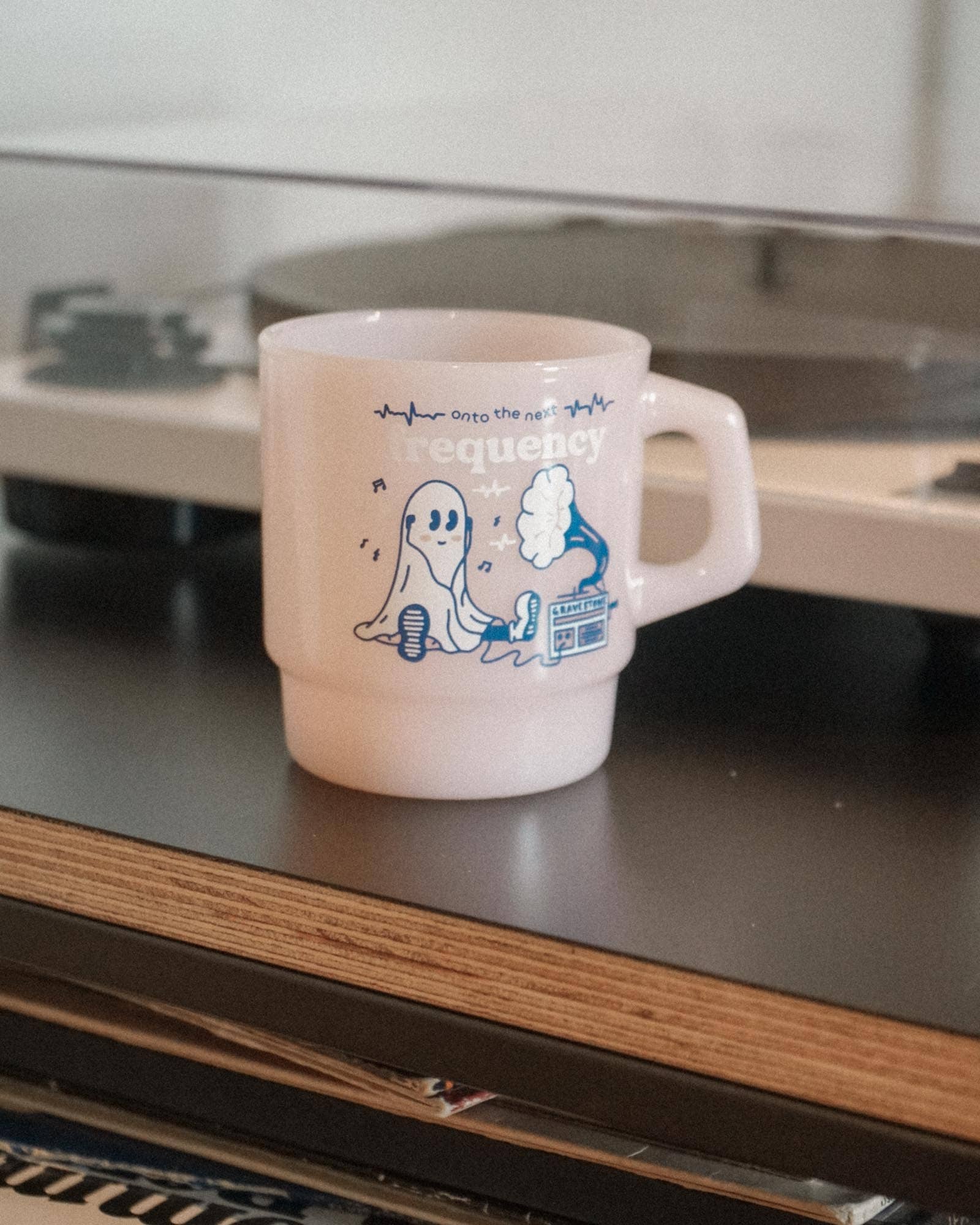 "Onto the Next Frequency" Vintage Diner Mug