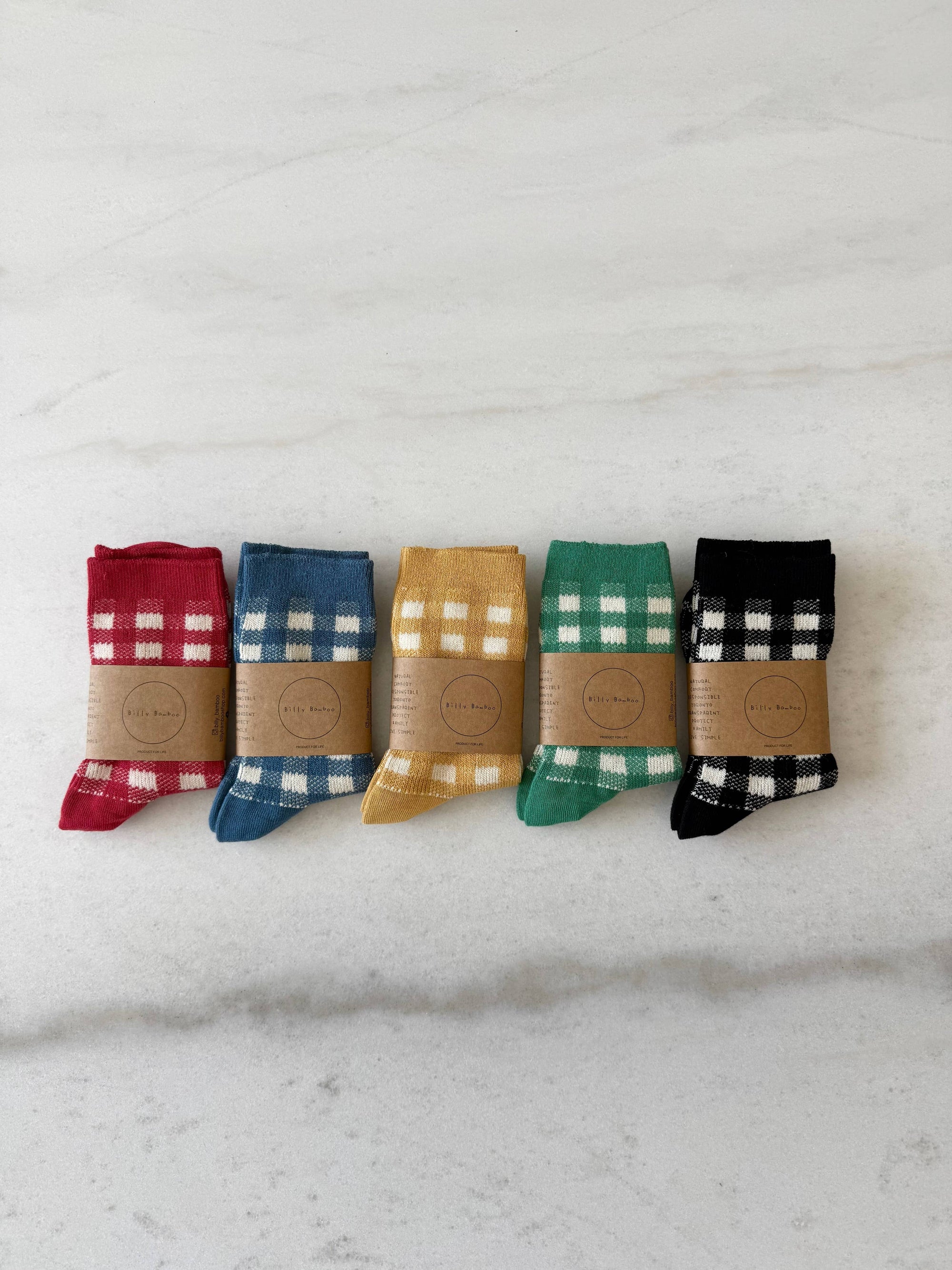 COLOR GINGHAM SOCKS