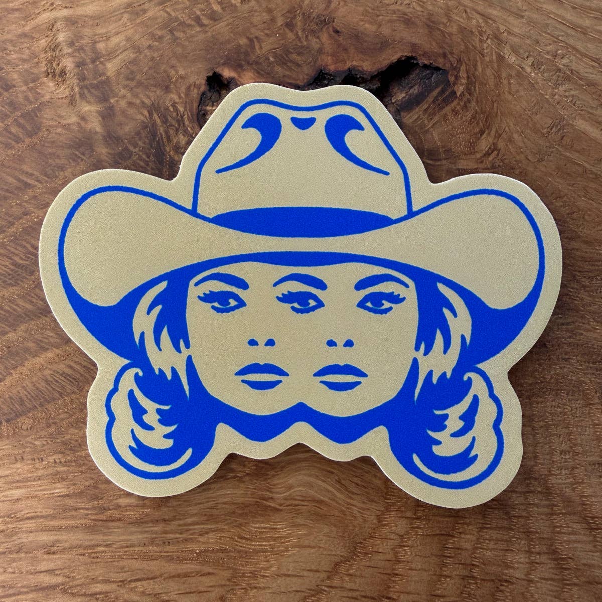 Double Vision Cowgirl 3 Inch Matte Vinyl Sticker
