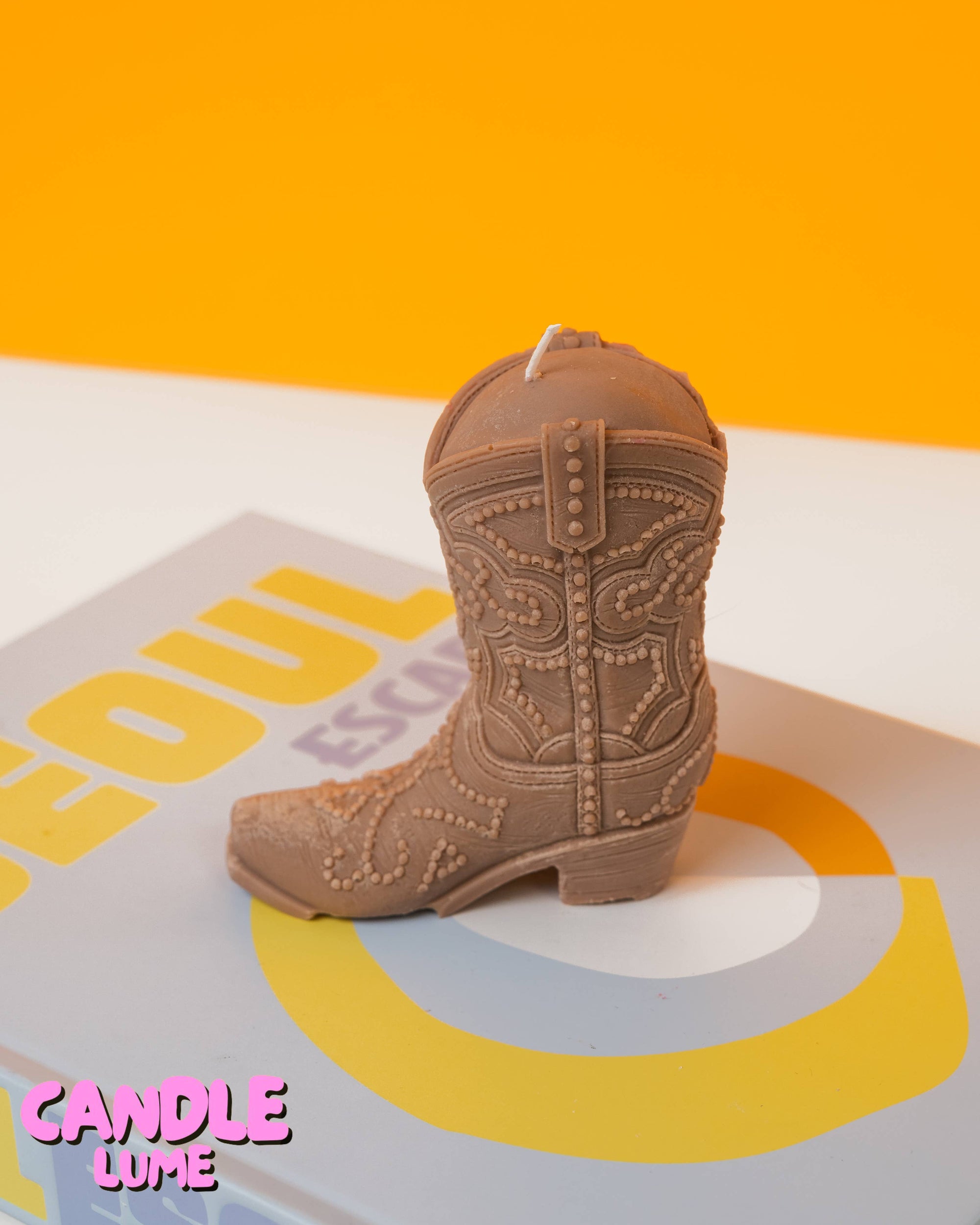 Cowboy Boot Candle
