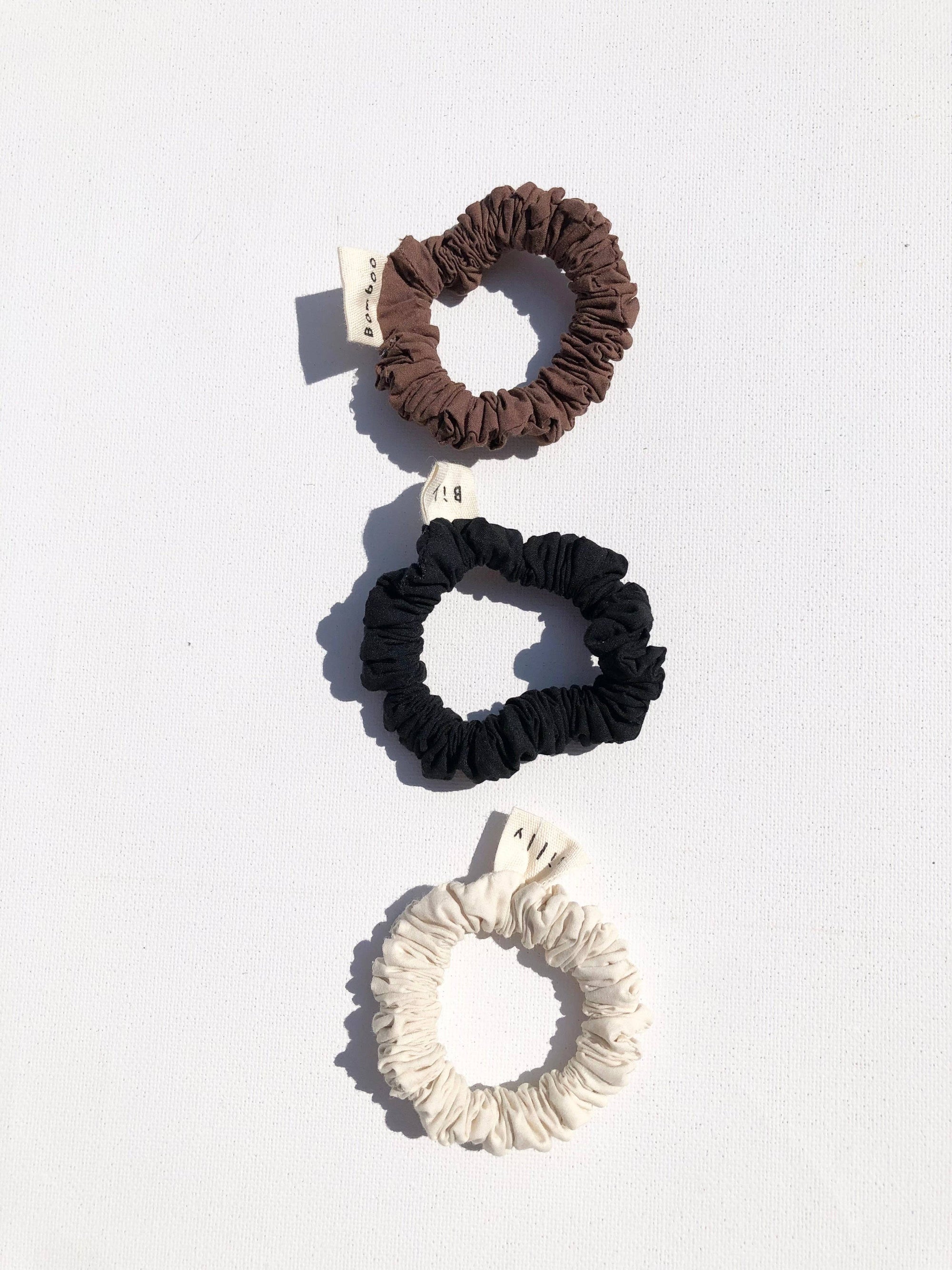 Cotton Poplin Bow Scrunchies