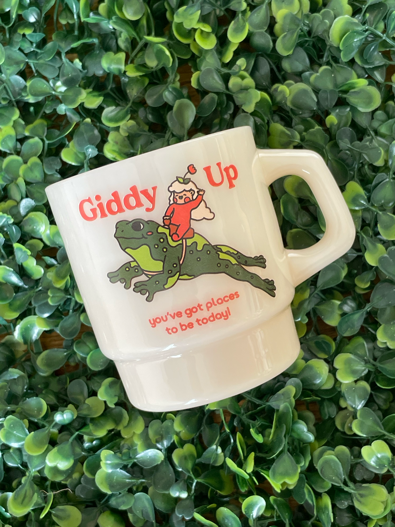 "Giddy Up" Vintage Diner Mug