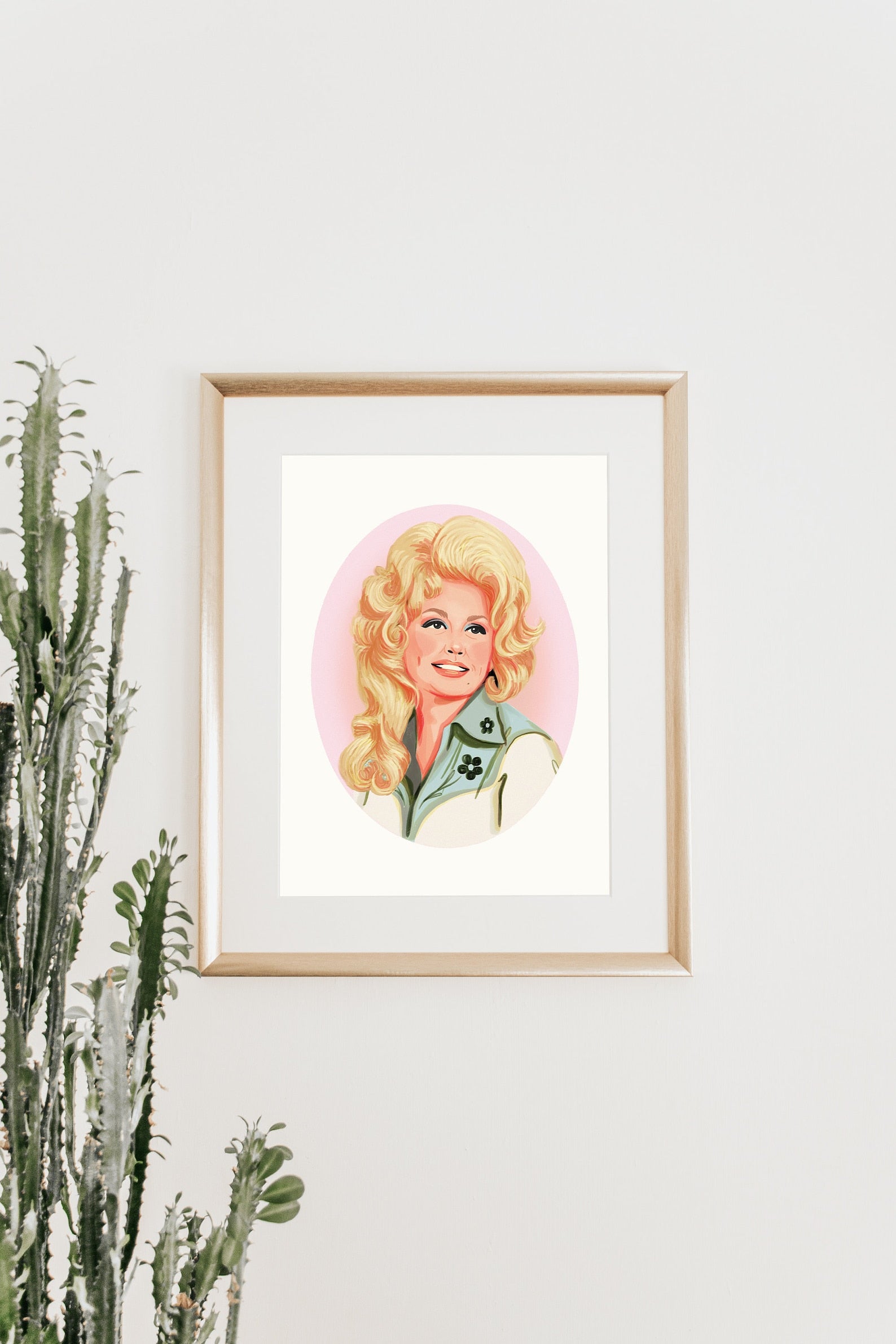 Dolly Parton 8x8 Print