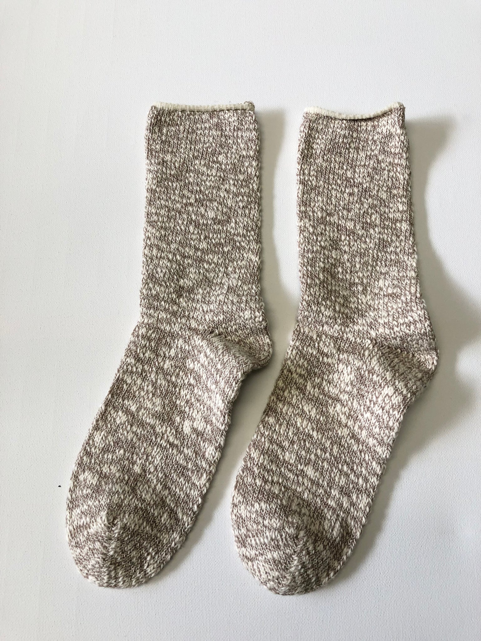 Slub Cotton Socks 2 Pack